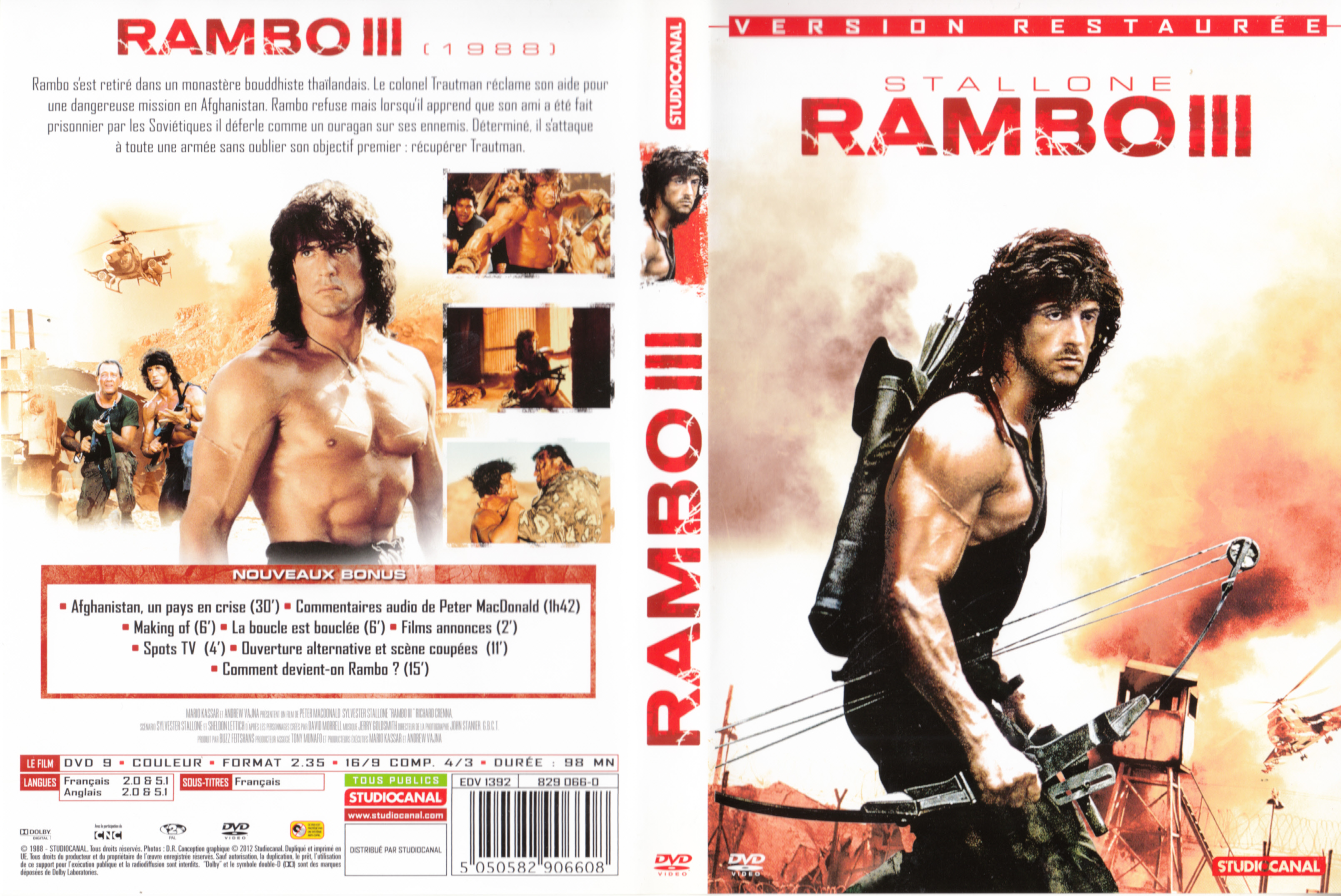 Jaquette DVD Rambo 3 v3