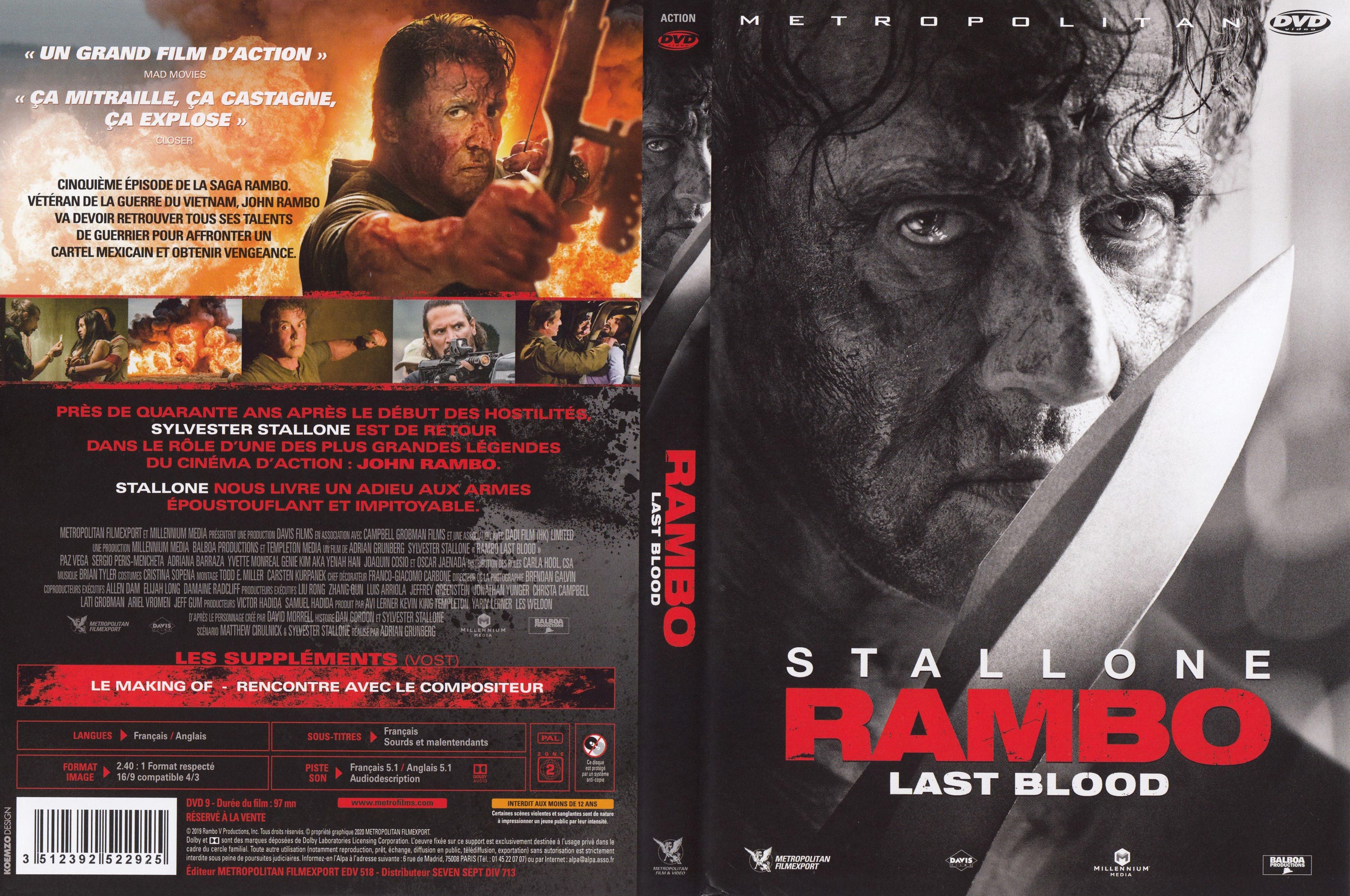 Jaquette DVD Rambo: Last Blood