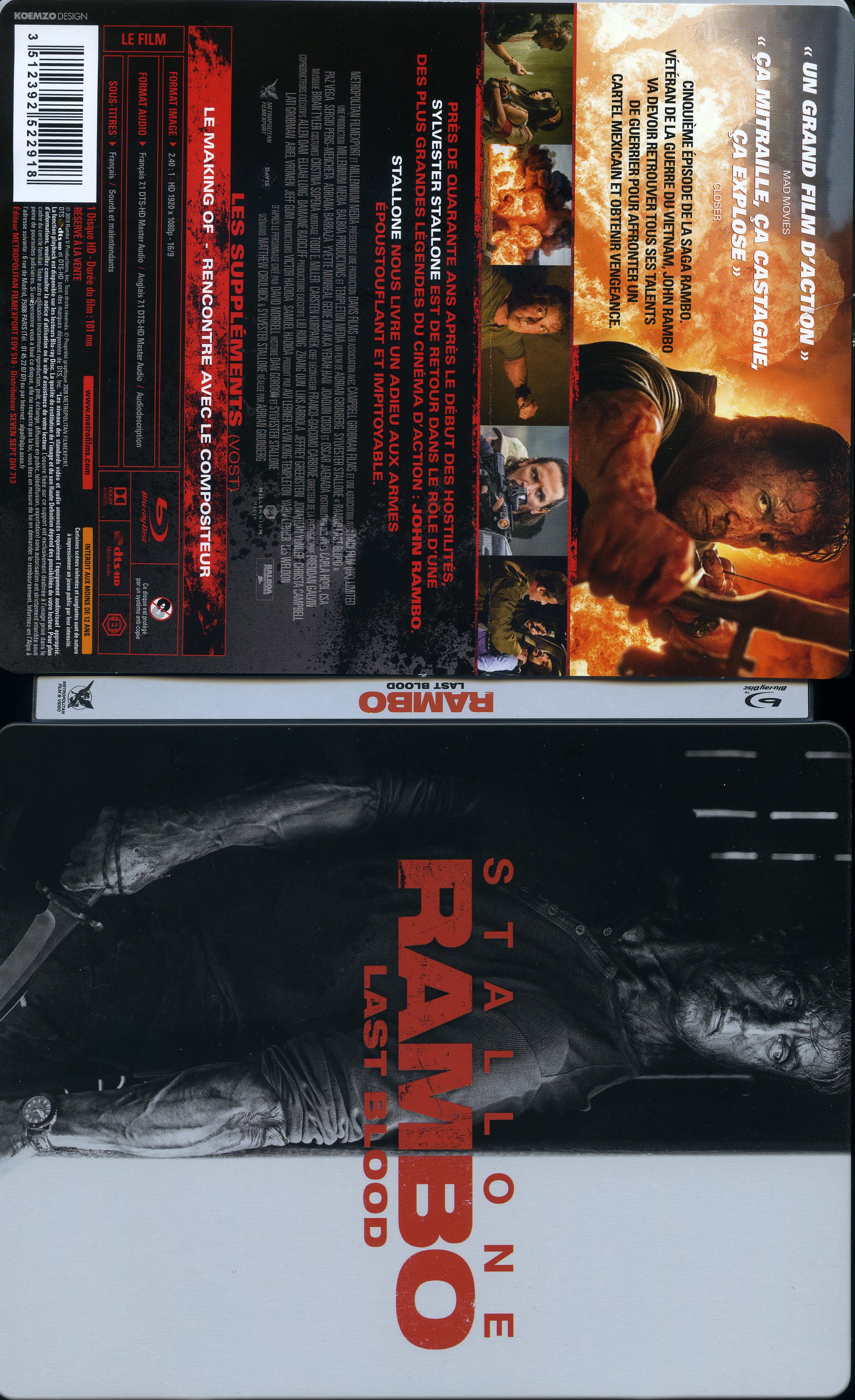 Jaquette DVD Rambo: Last Blood (BLU-RAY)