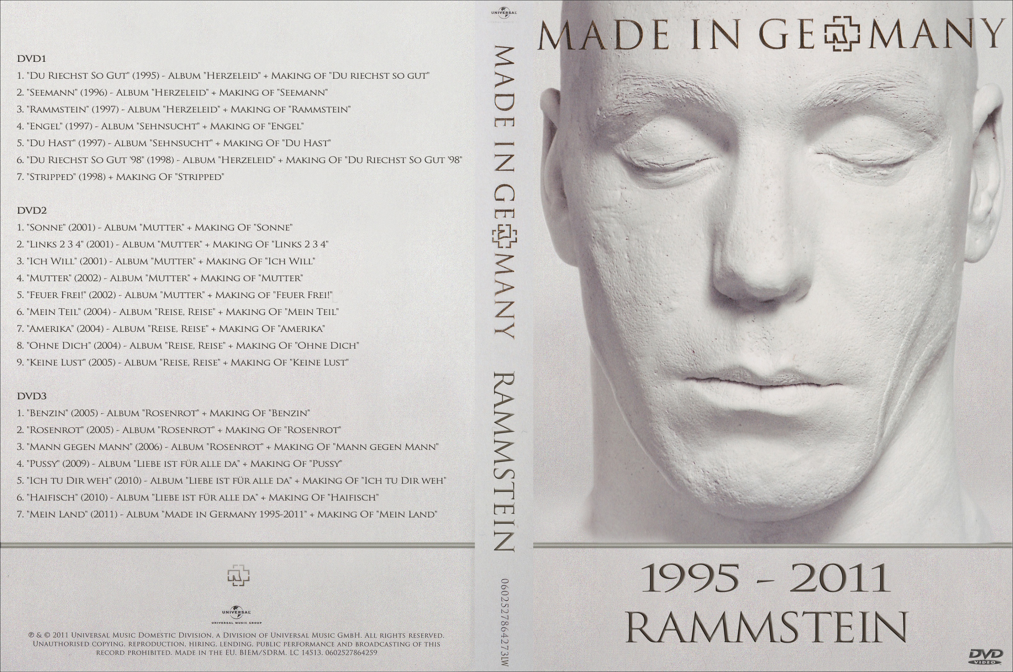 Jaquette DVD Rammstein 1995 2011