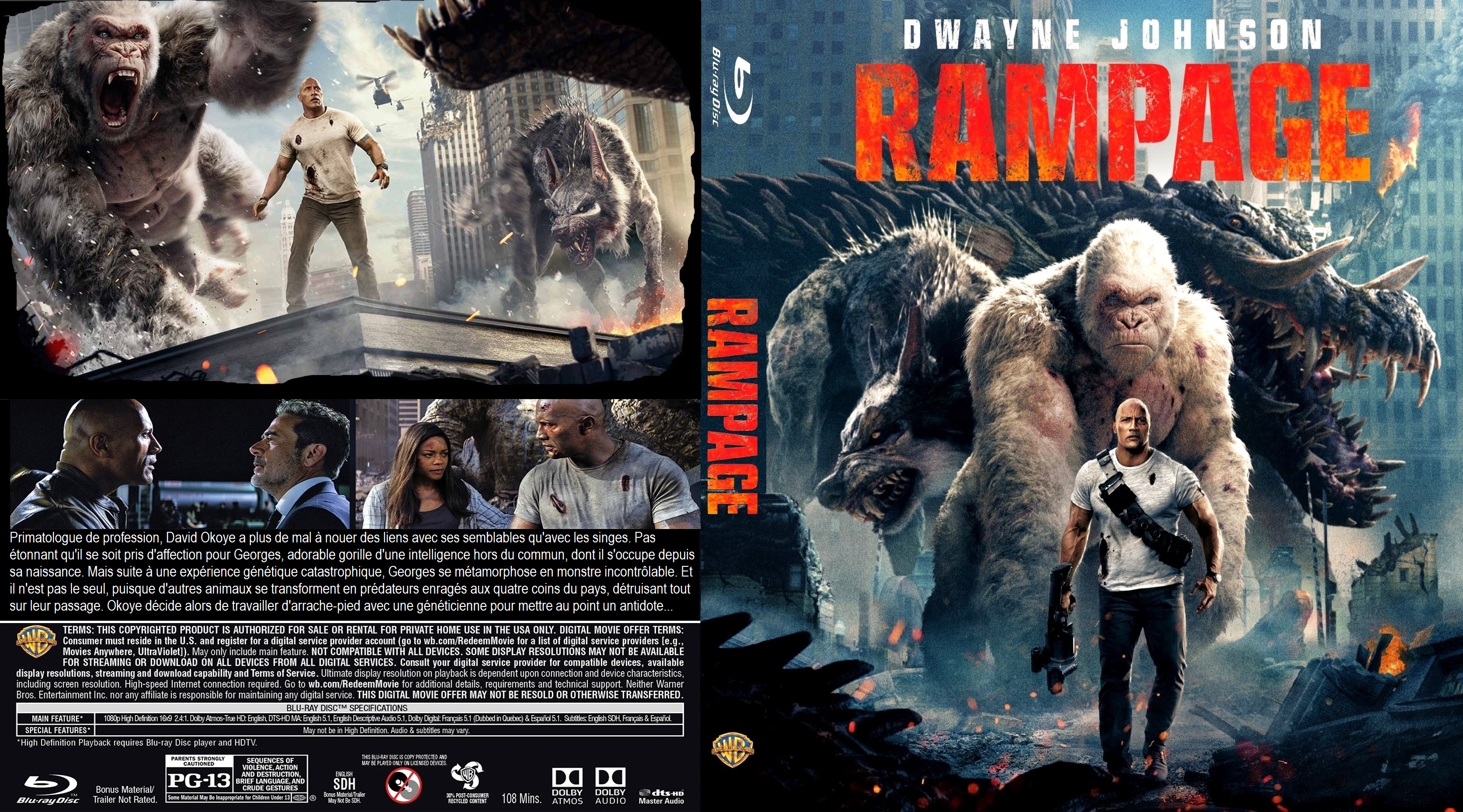 Jaquette DVD Rampage Hors de contrle custom (BLU-RAY)