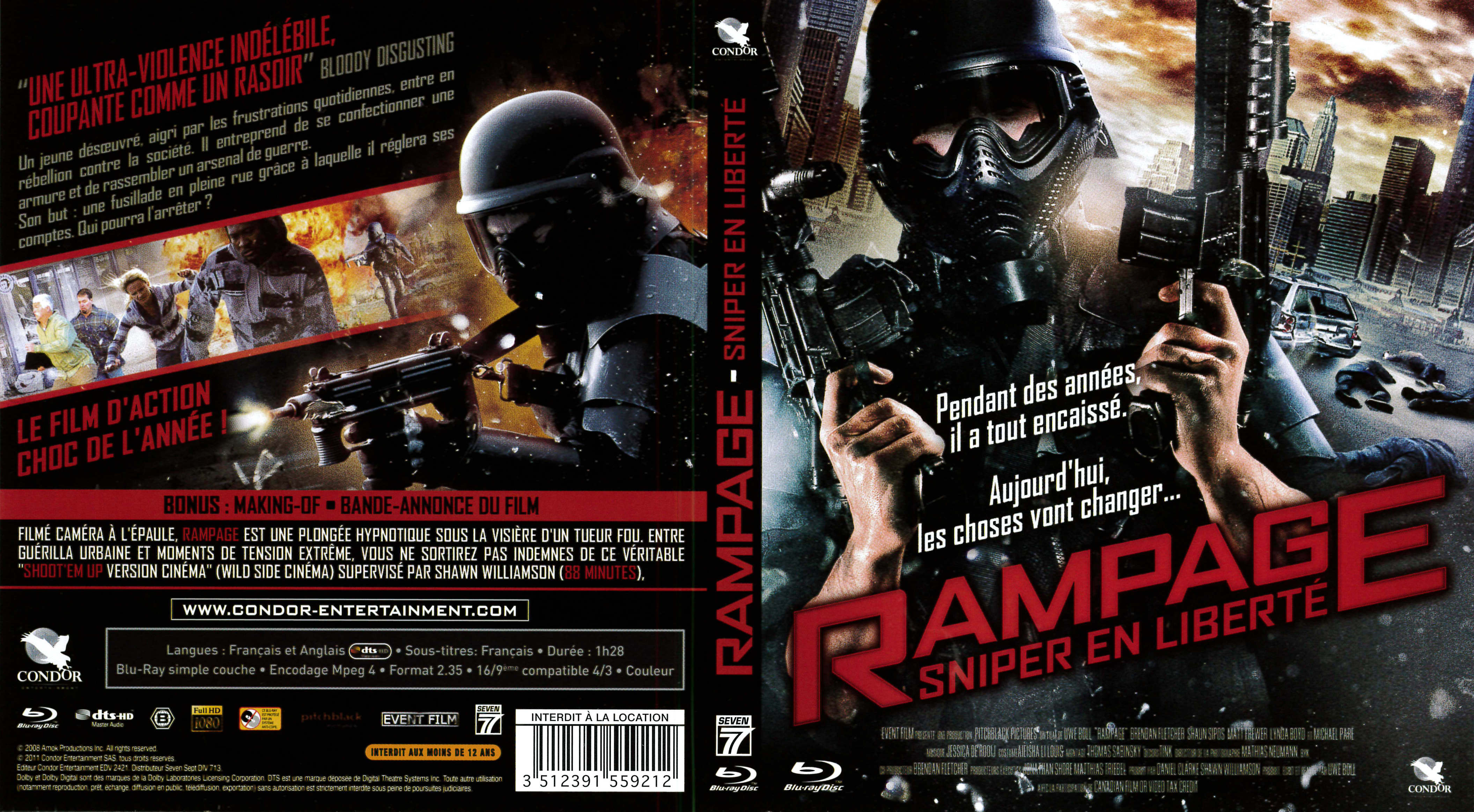 Jaquette DVD Rampage (BLU-RAY)
