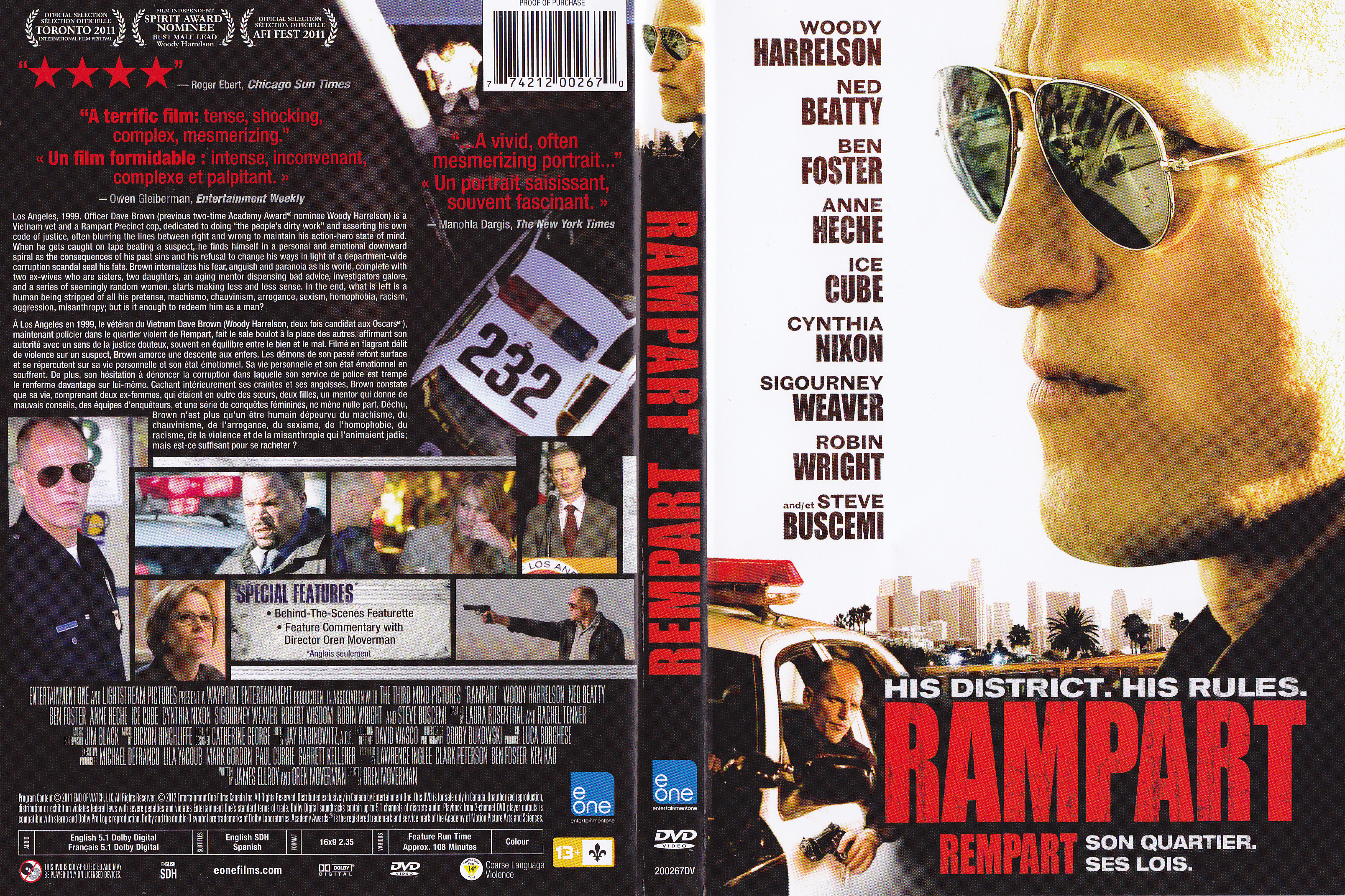 Jaquette DVD Rampart - Rempart (Canadienne)