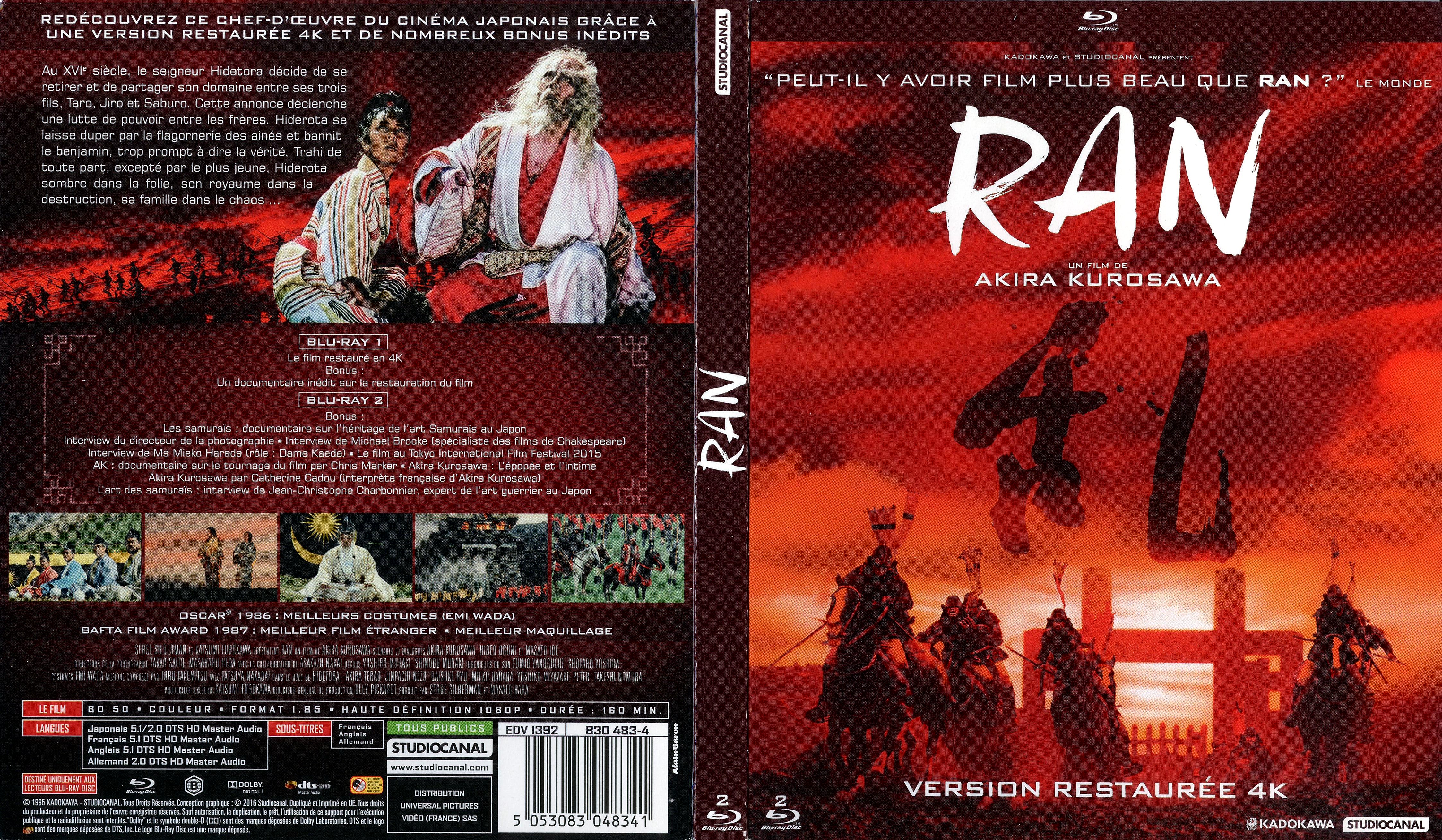 Jaquette DVD Ran (BLU-RAY) v2