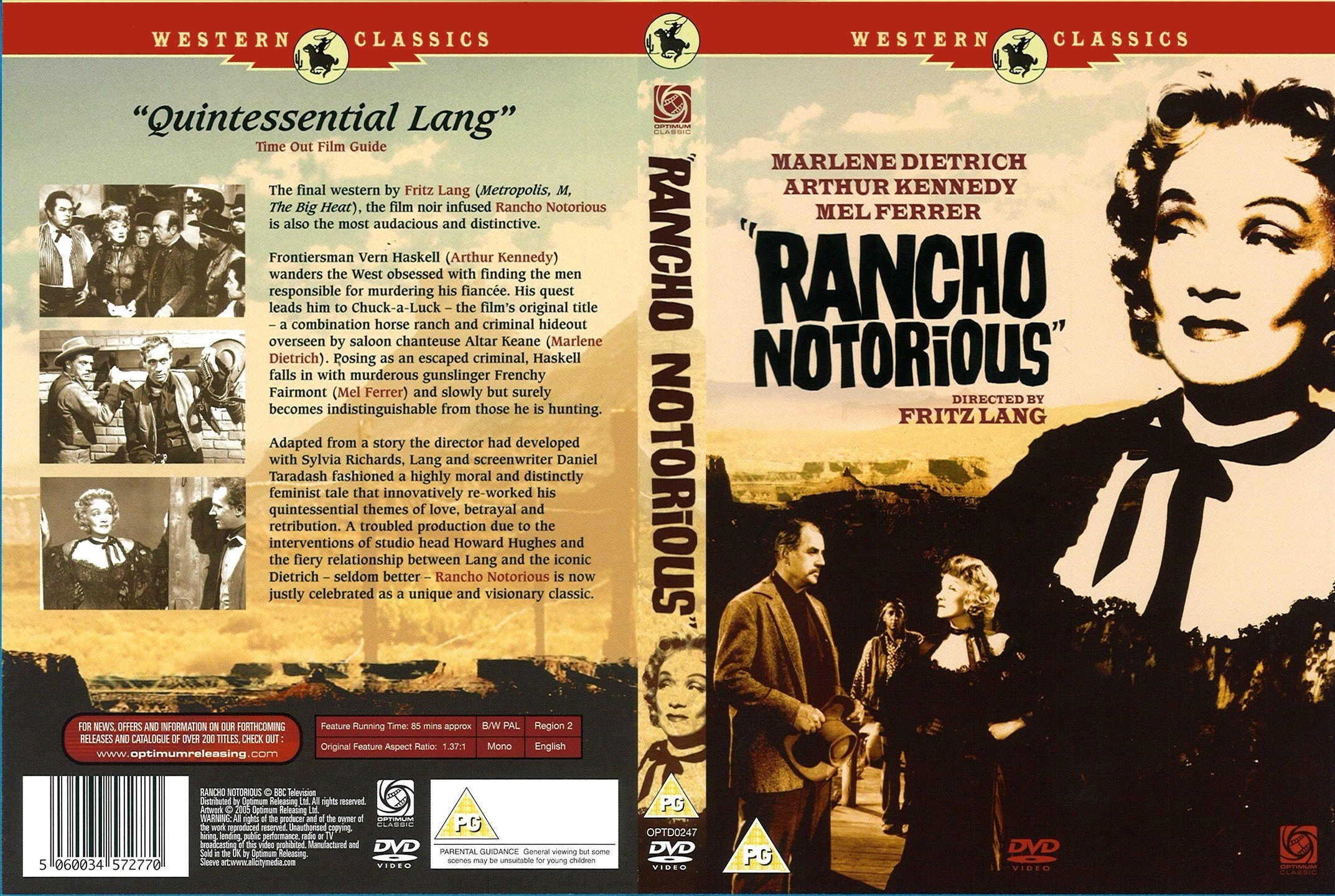 Jaquette DVD Rancho notorious