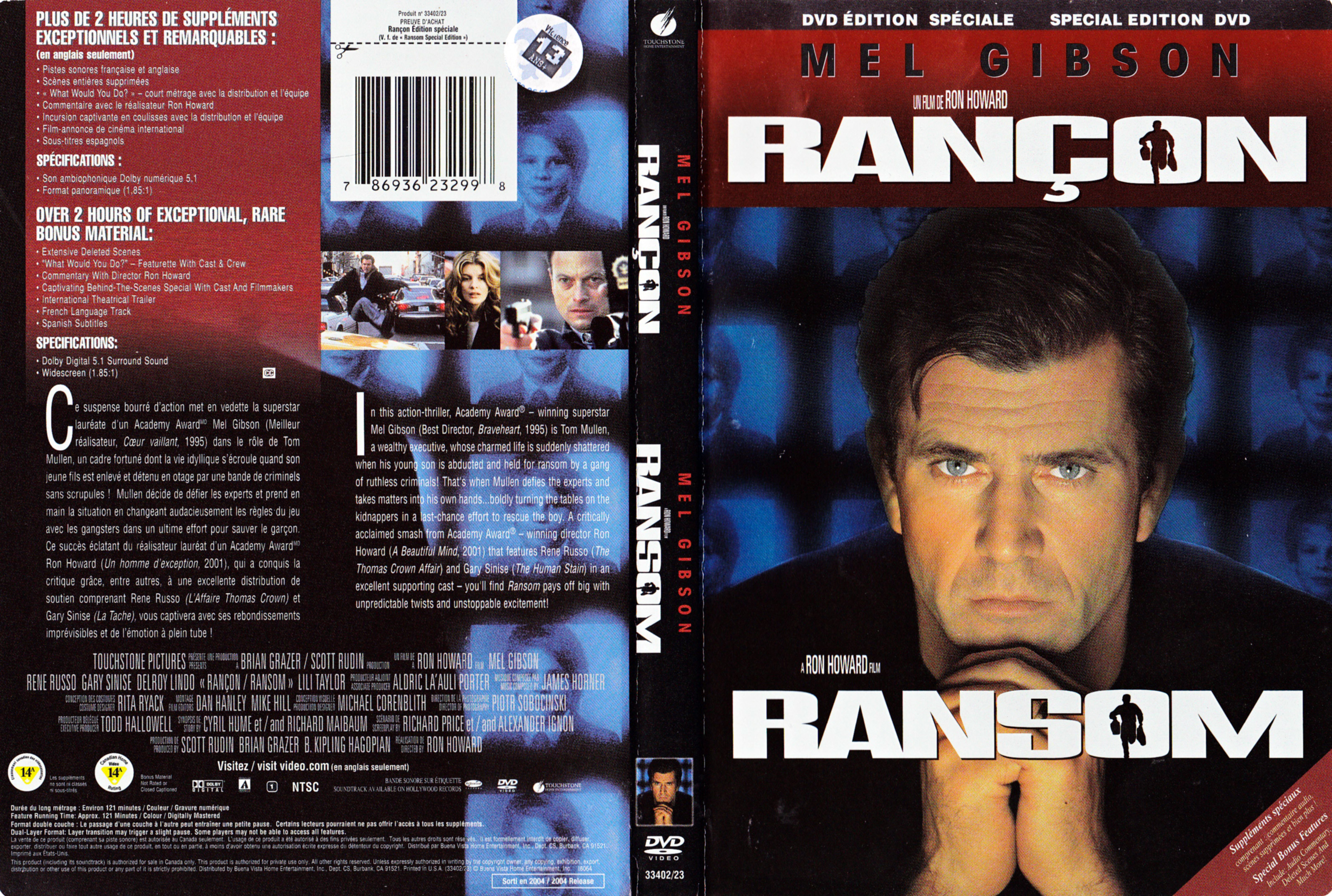 Jaquette DVD Ranon - Ransom (Canadienne)