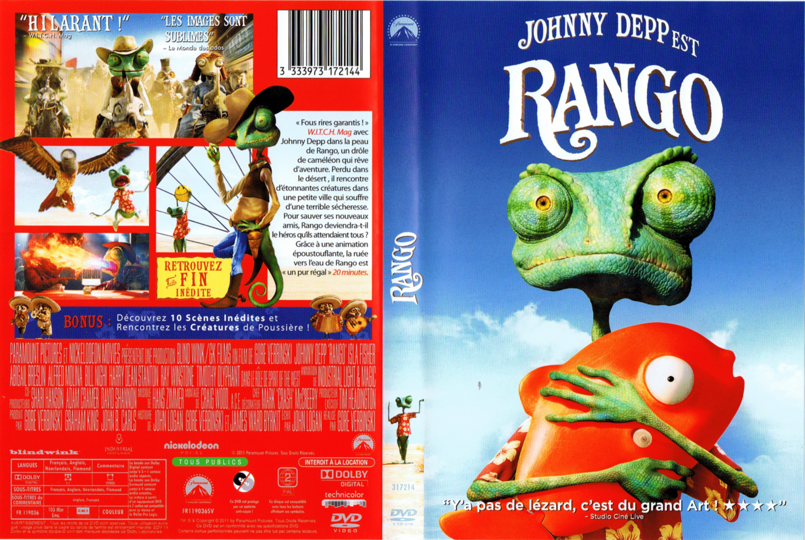Jaquette DVD Rango