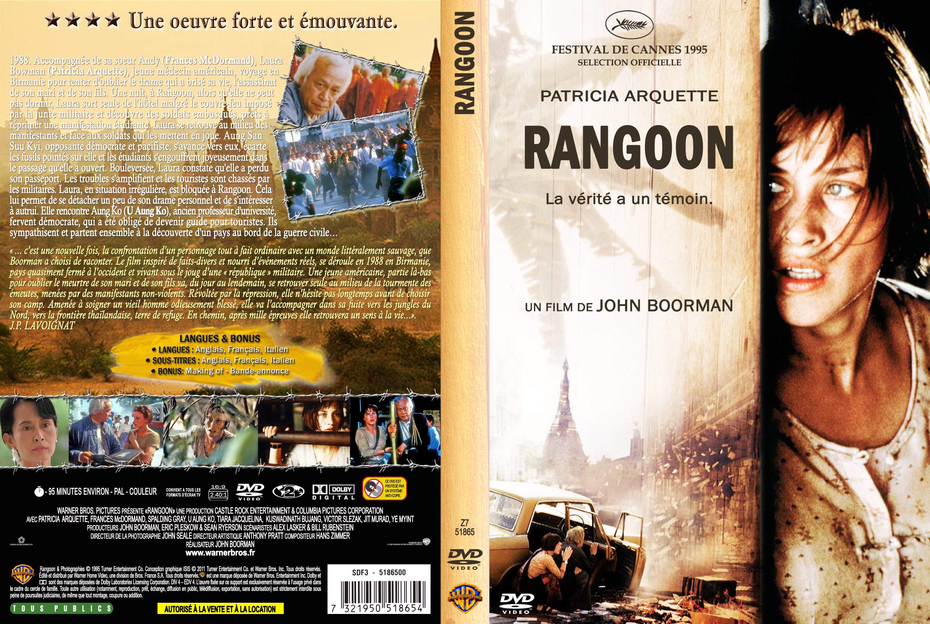 Jaquette DVD Rangoon custom