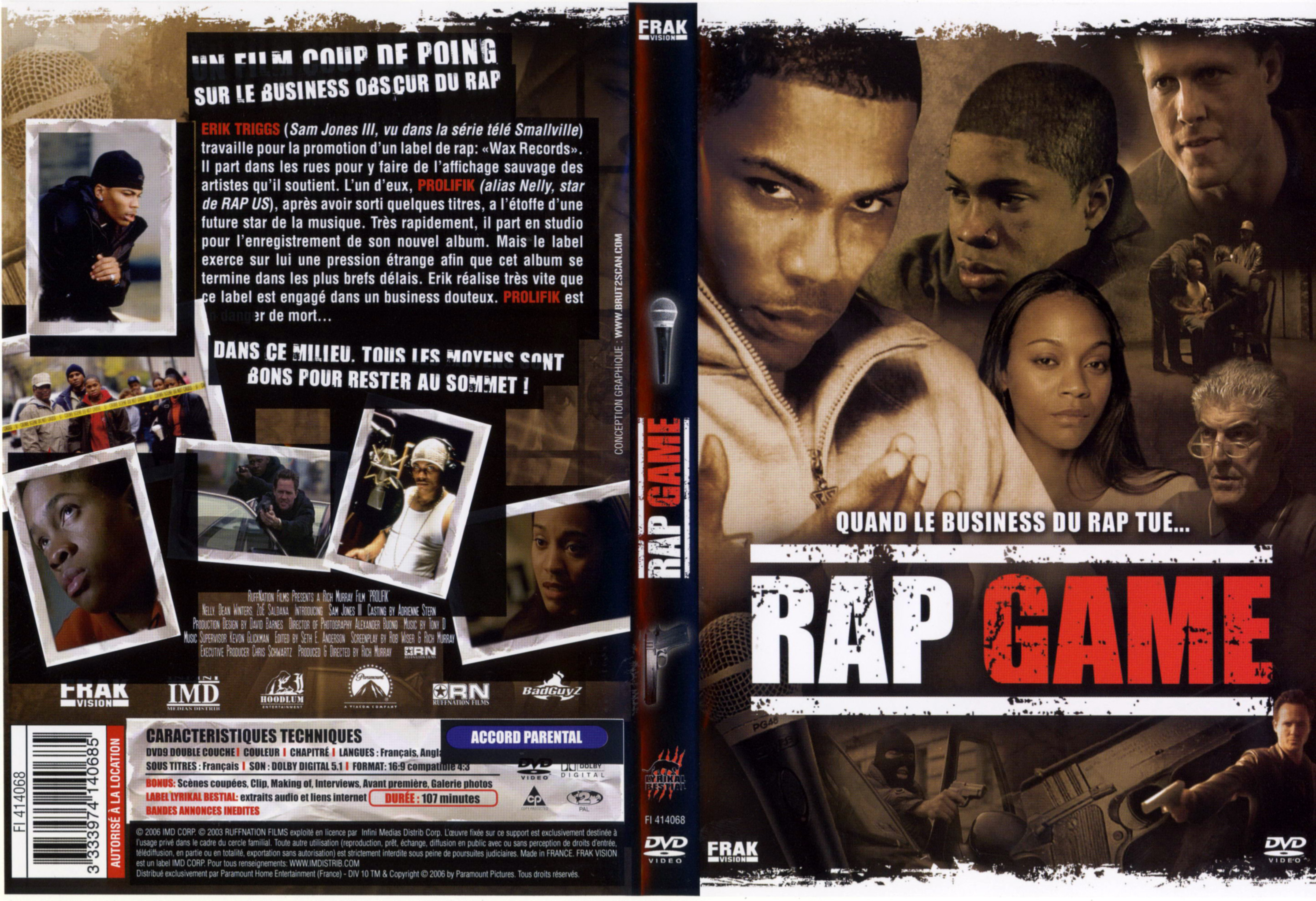 Jaquette DVD Rap game
