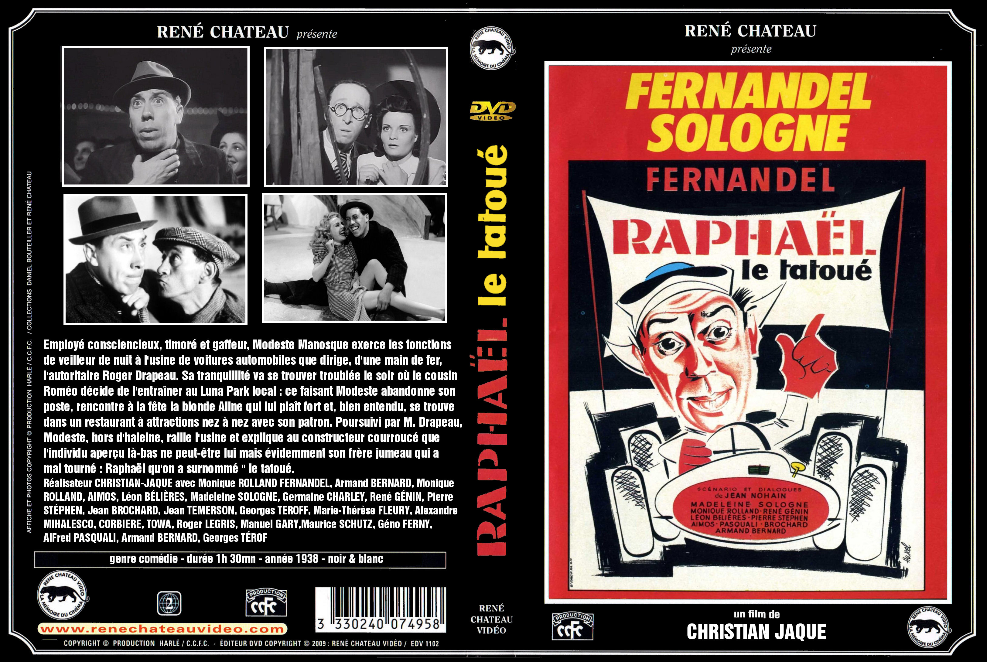 Jaquette DVD Raphael Le Tatou custom
