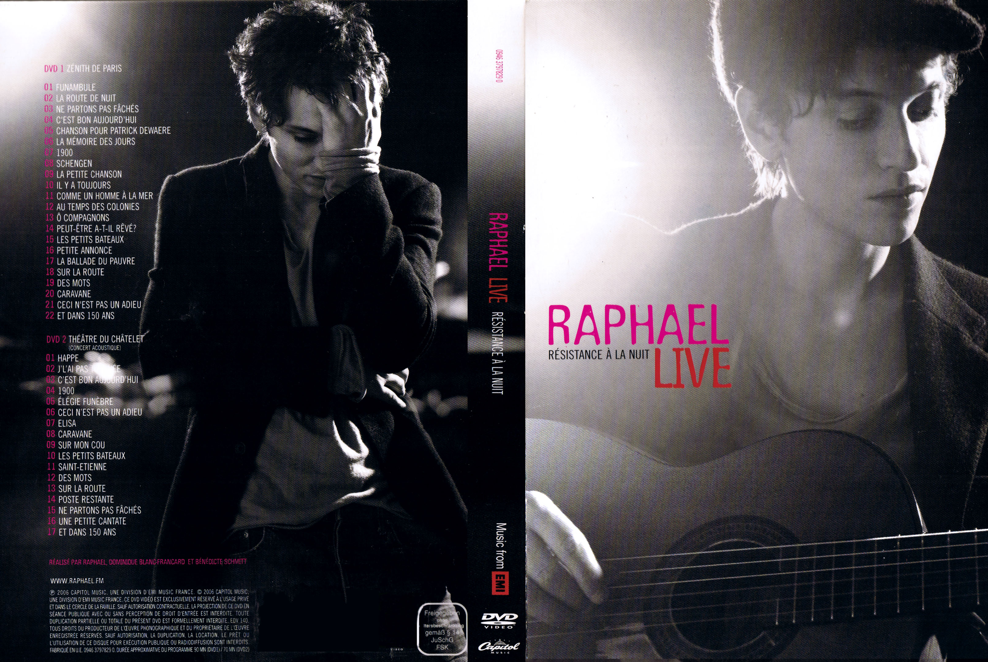 Jaquette DVD Raphael - Rsistance  la nuit