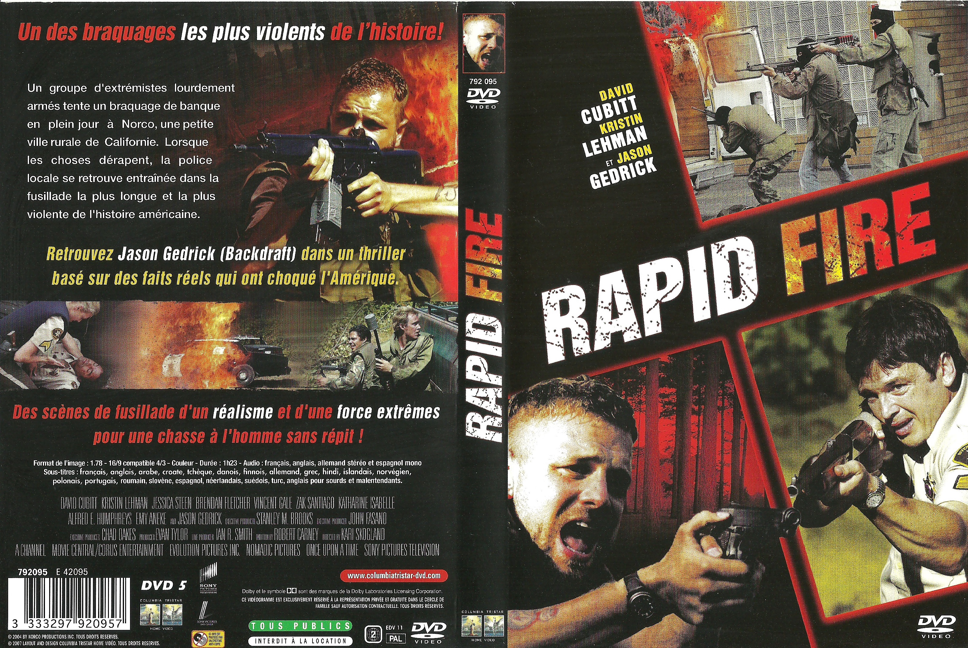 Jaquette DVD Rapid Fire (2008)