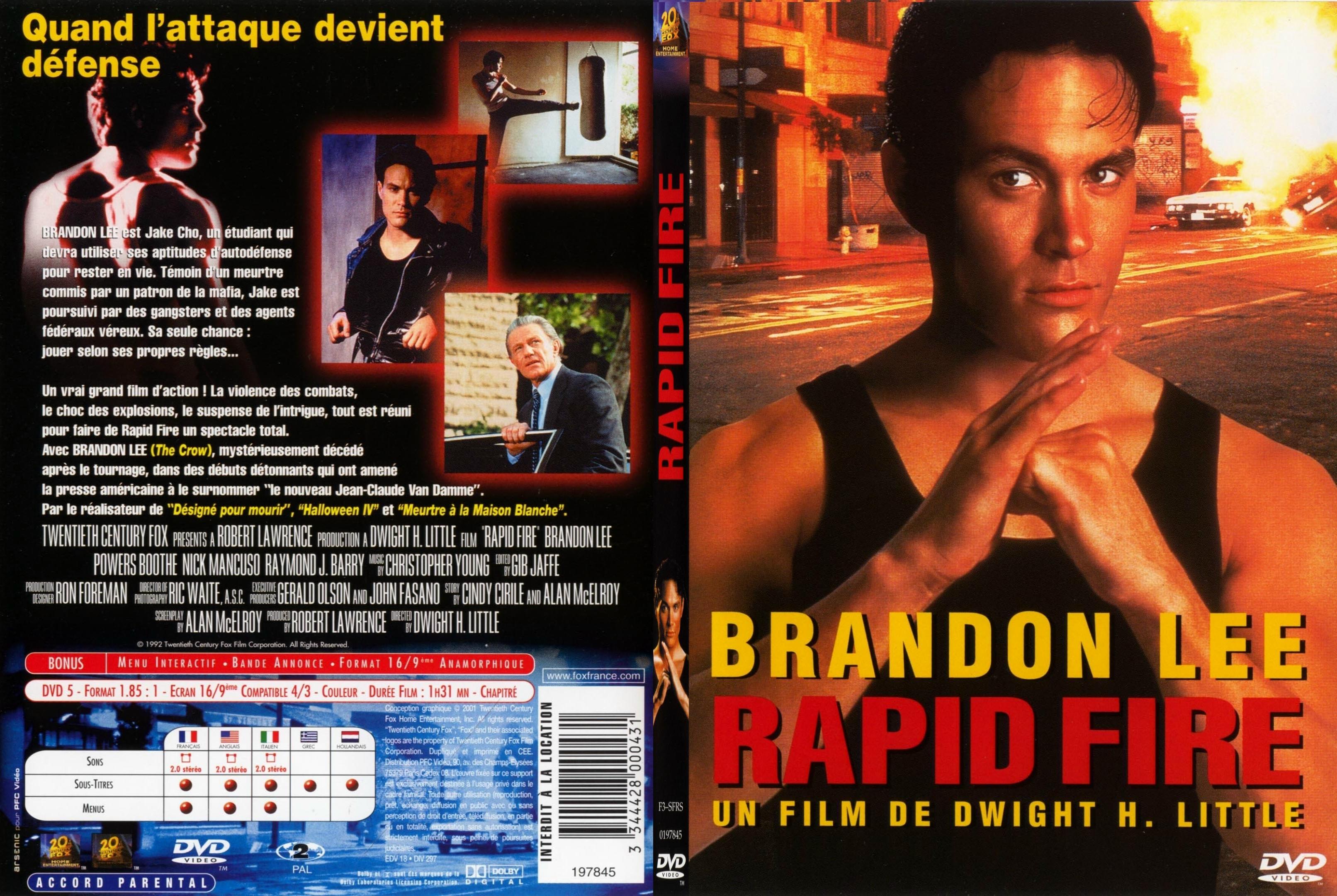 Jaquette DVD Rapid fire - SLIM