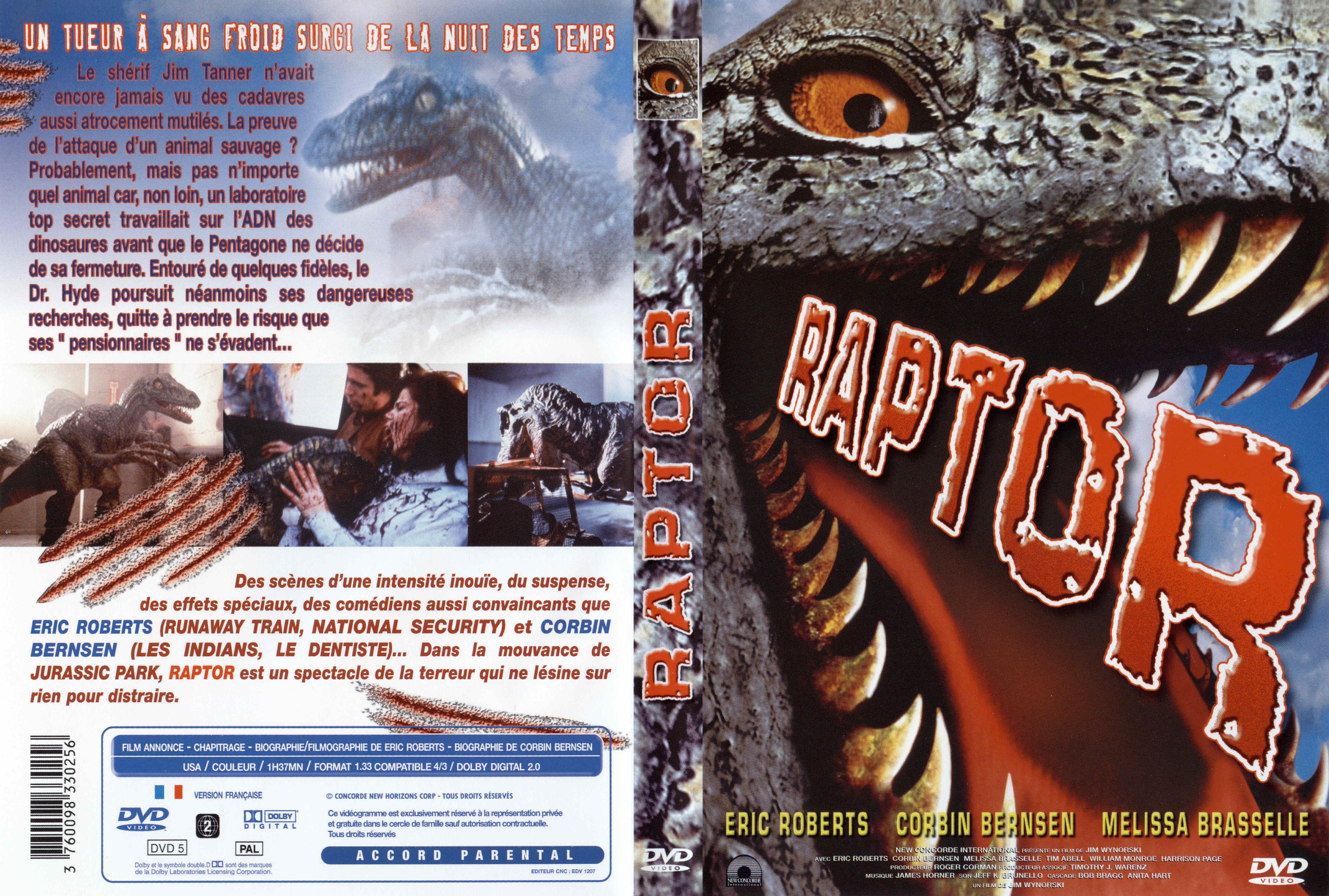 Jaquette DVD Raptor