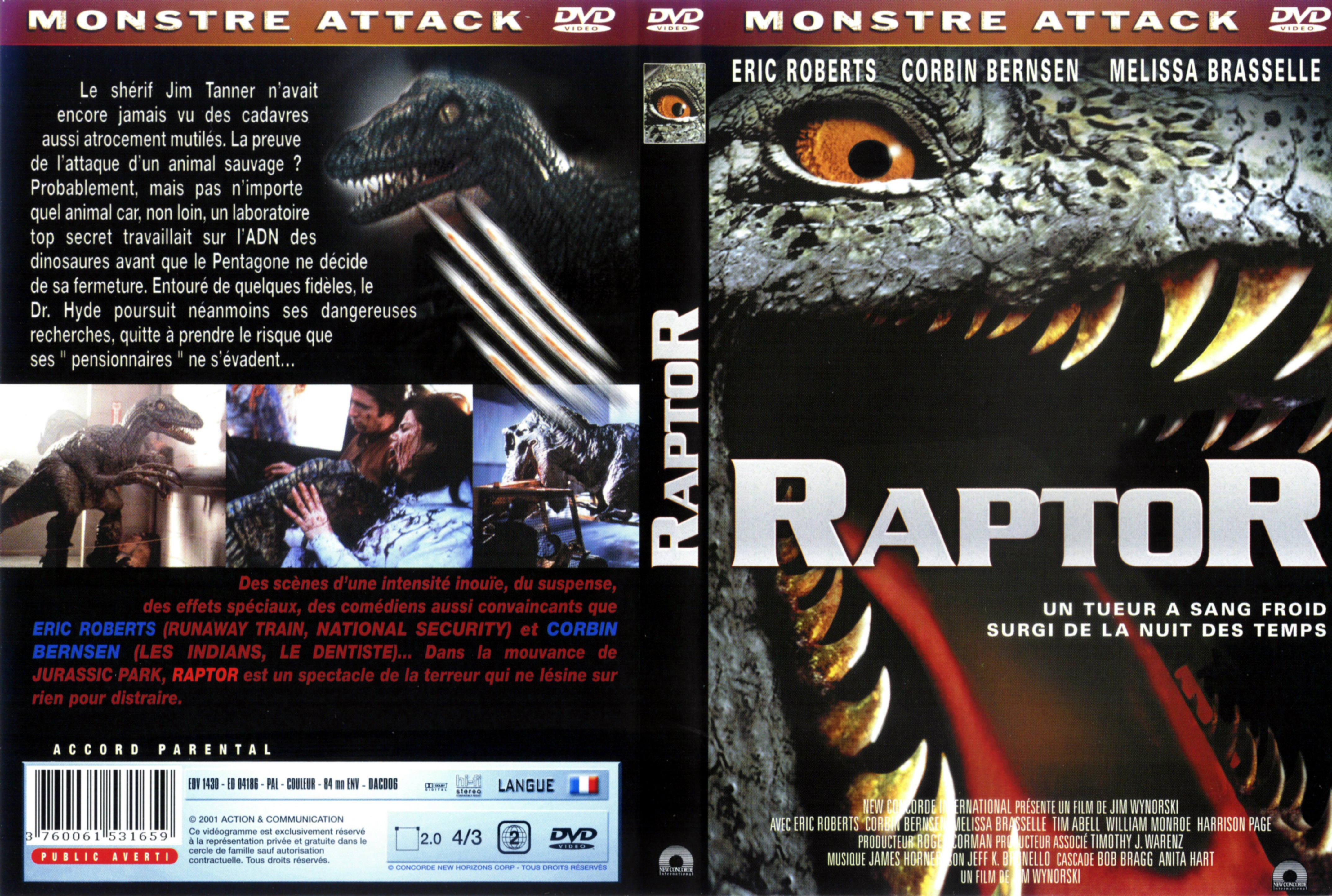 Jaquette DVD Raptor v2
