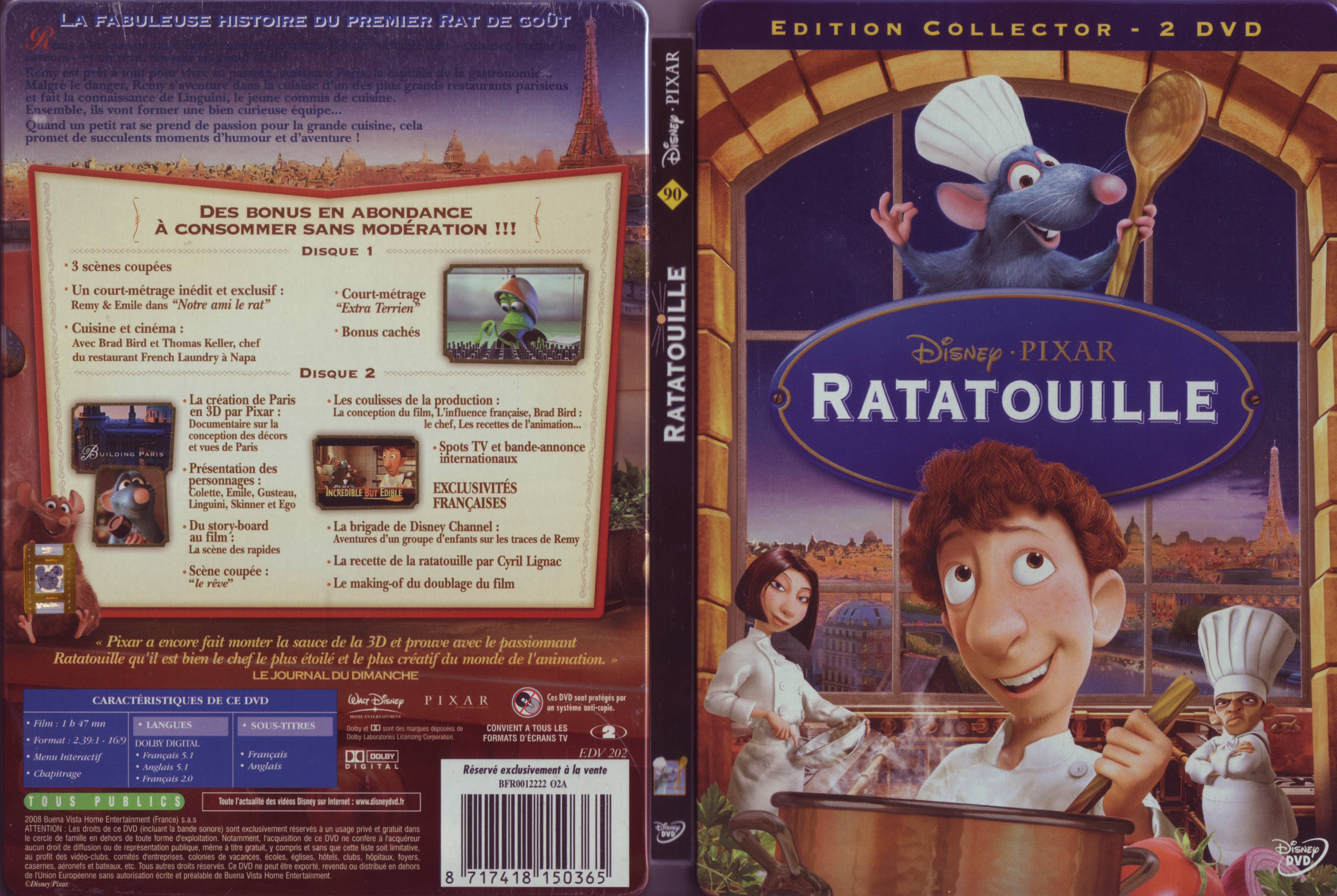 Jaquette DVD Ratatouille v2