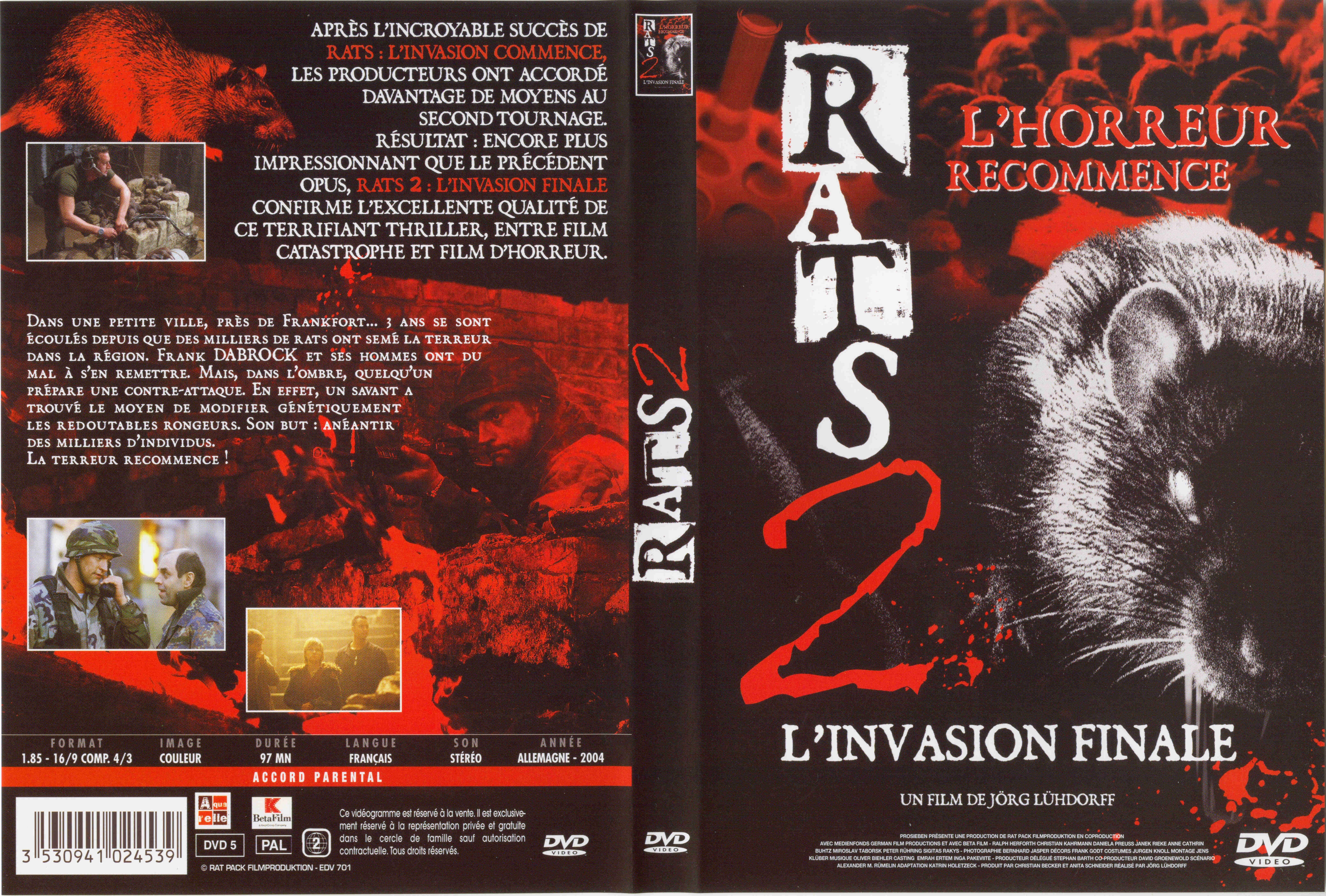 Jaquette DVD Rats 2 l