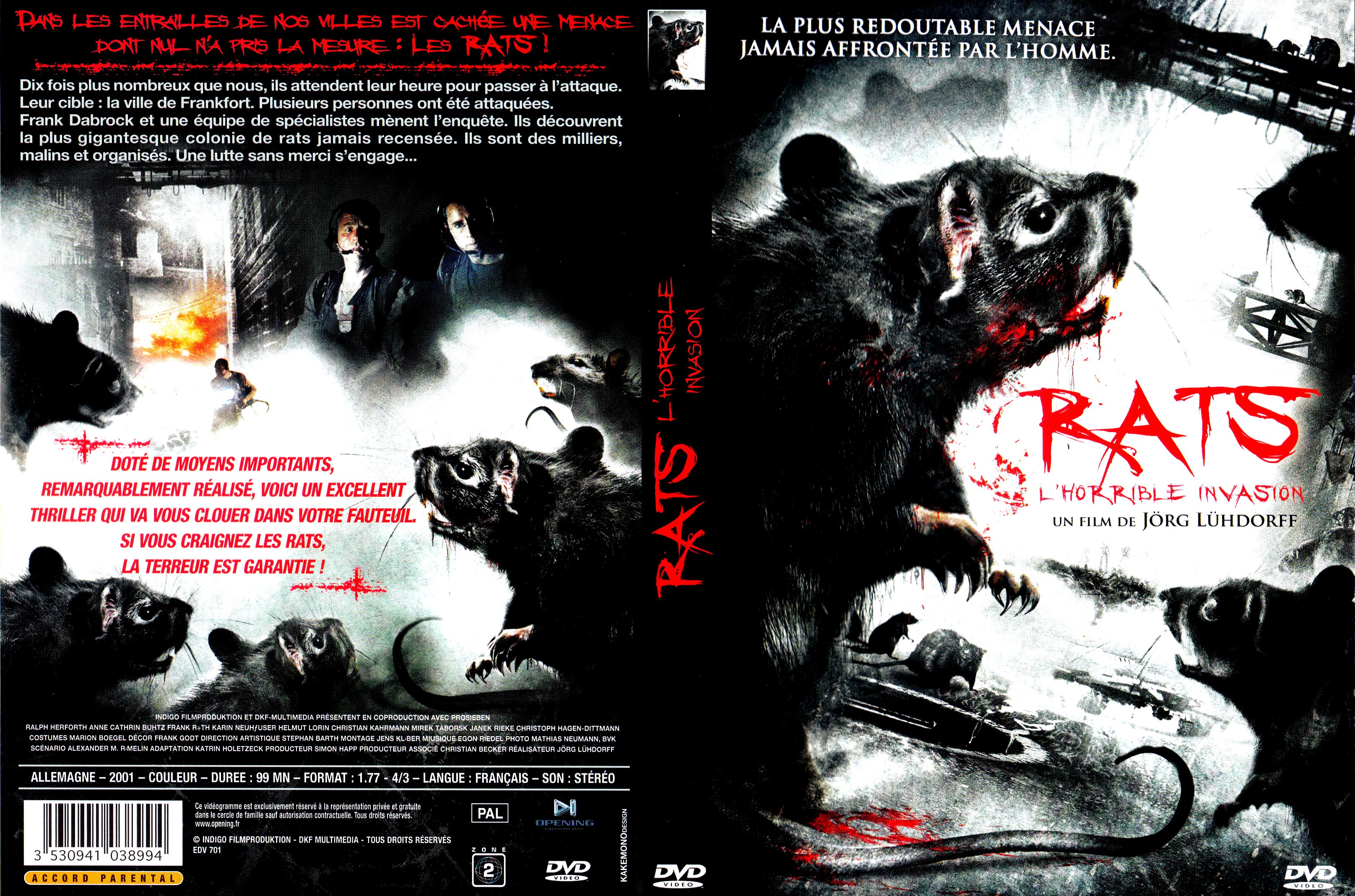 Jaquette DVD Rats (1981) v2