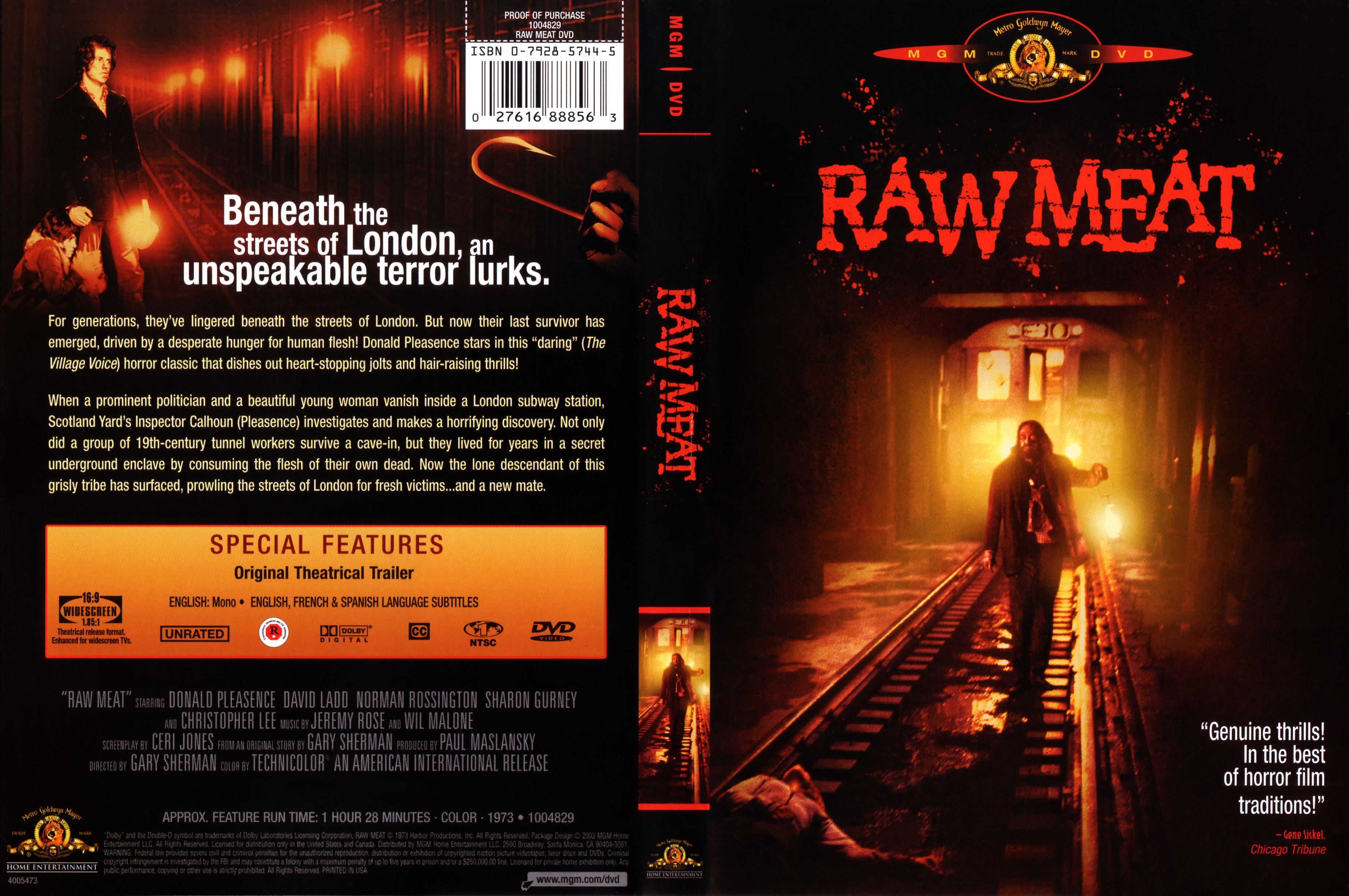 Jaquette DVD Raw meat Zone 1