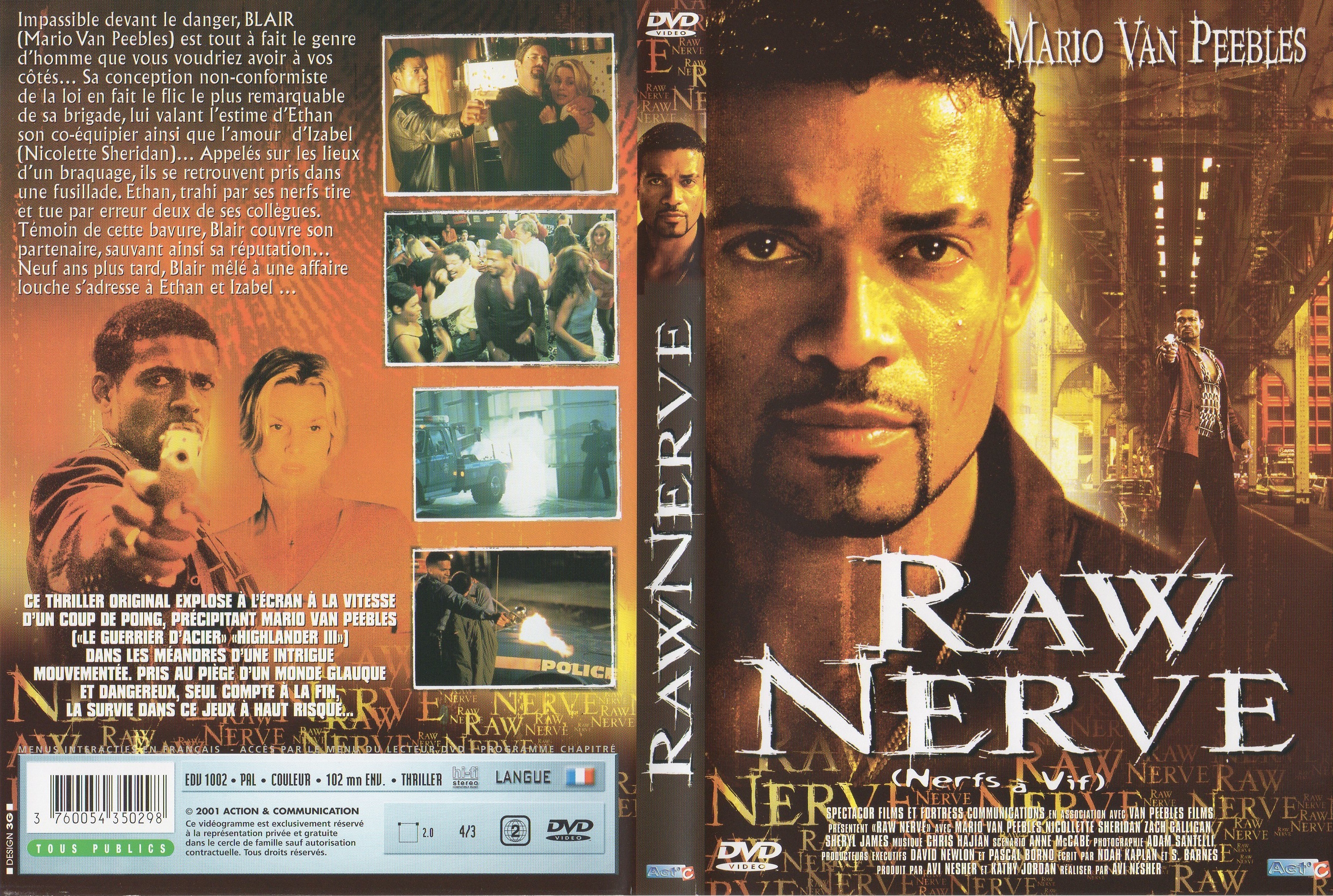 Jaquette DVD Raw nerve - Nerfs  vif