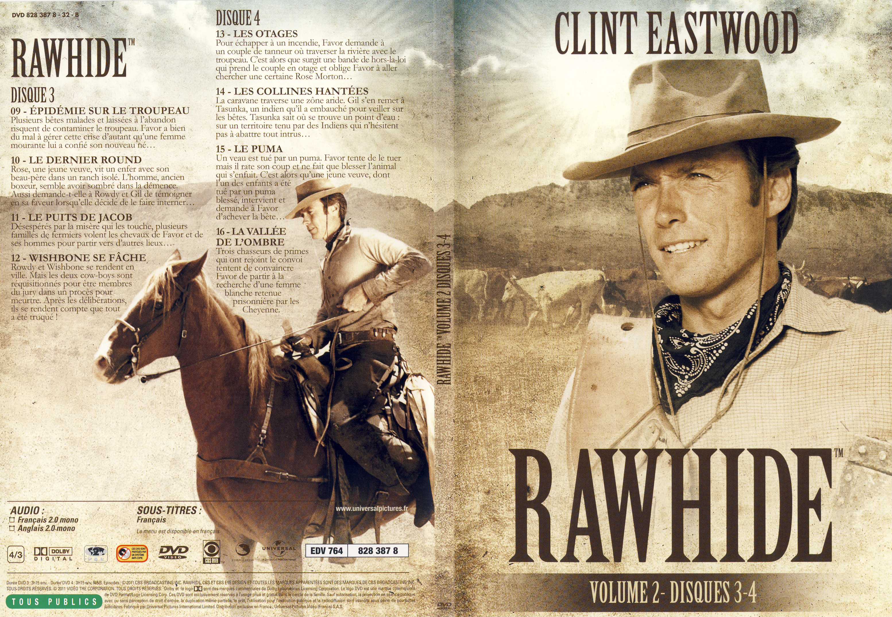 Jaquette DVD Rawhide vol 02 DVD 2 - SLIM