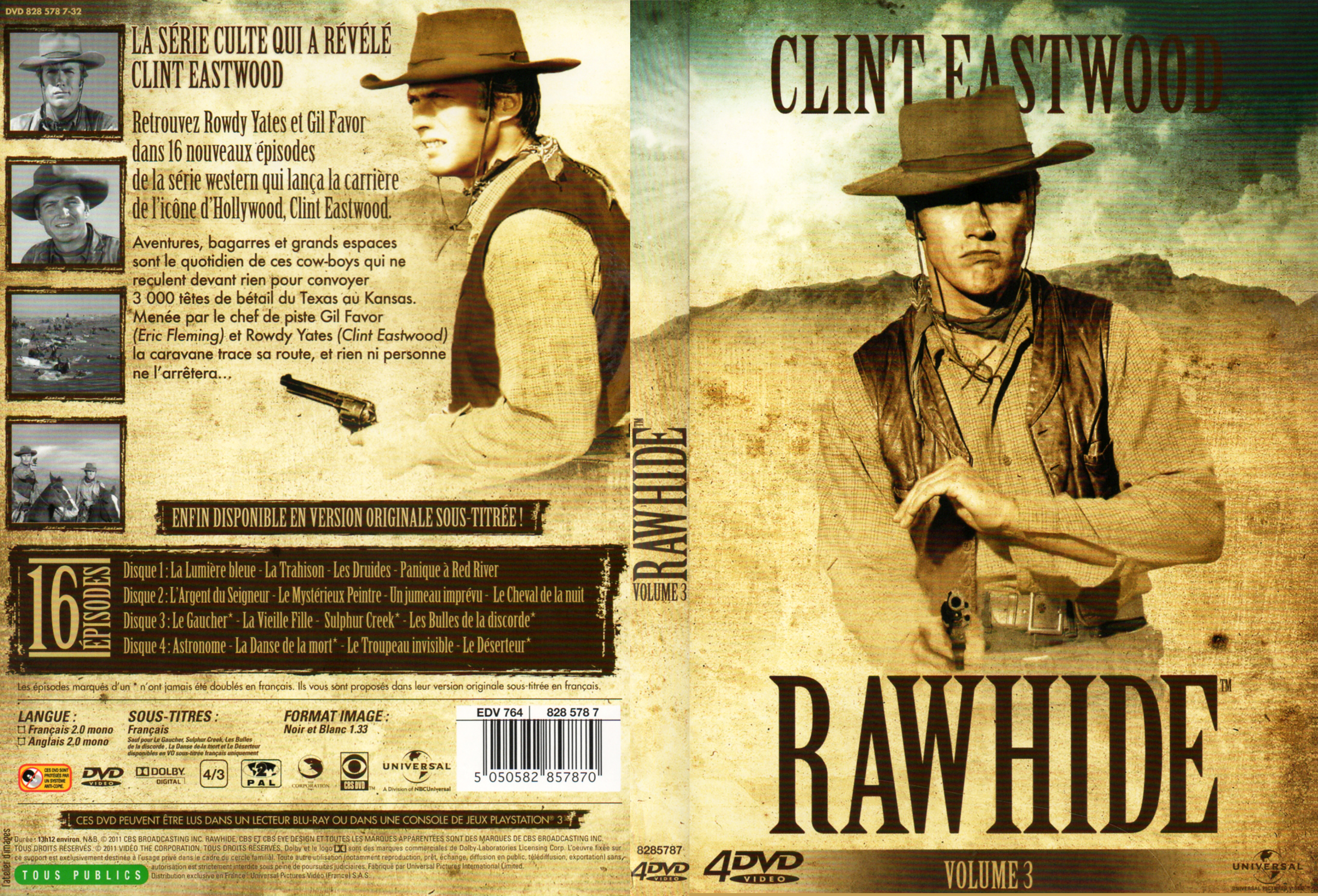 Jaquette DVD Rawhide vol 03