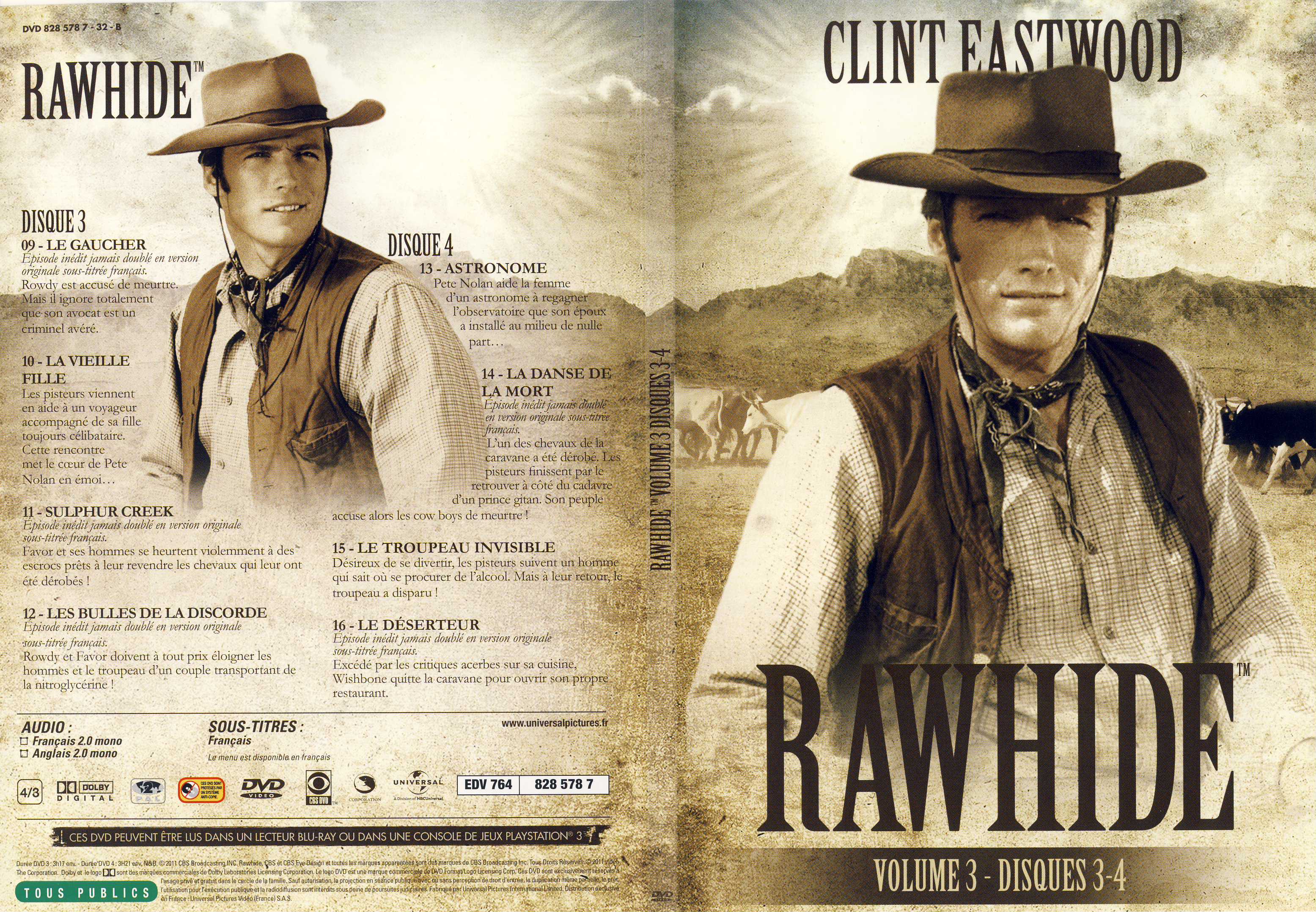 Jaquette DVD Rawhide vol 03 DVD 2 - SLIM