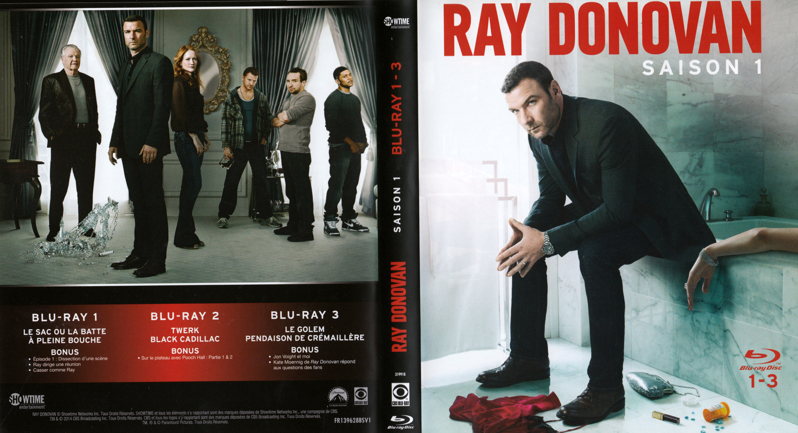 Jaquette DVD Ray Donovan Saison 1 DISC 1 (BLU-RAY)