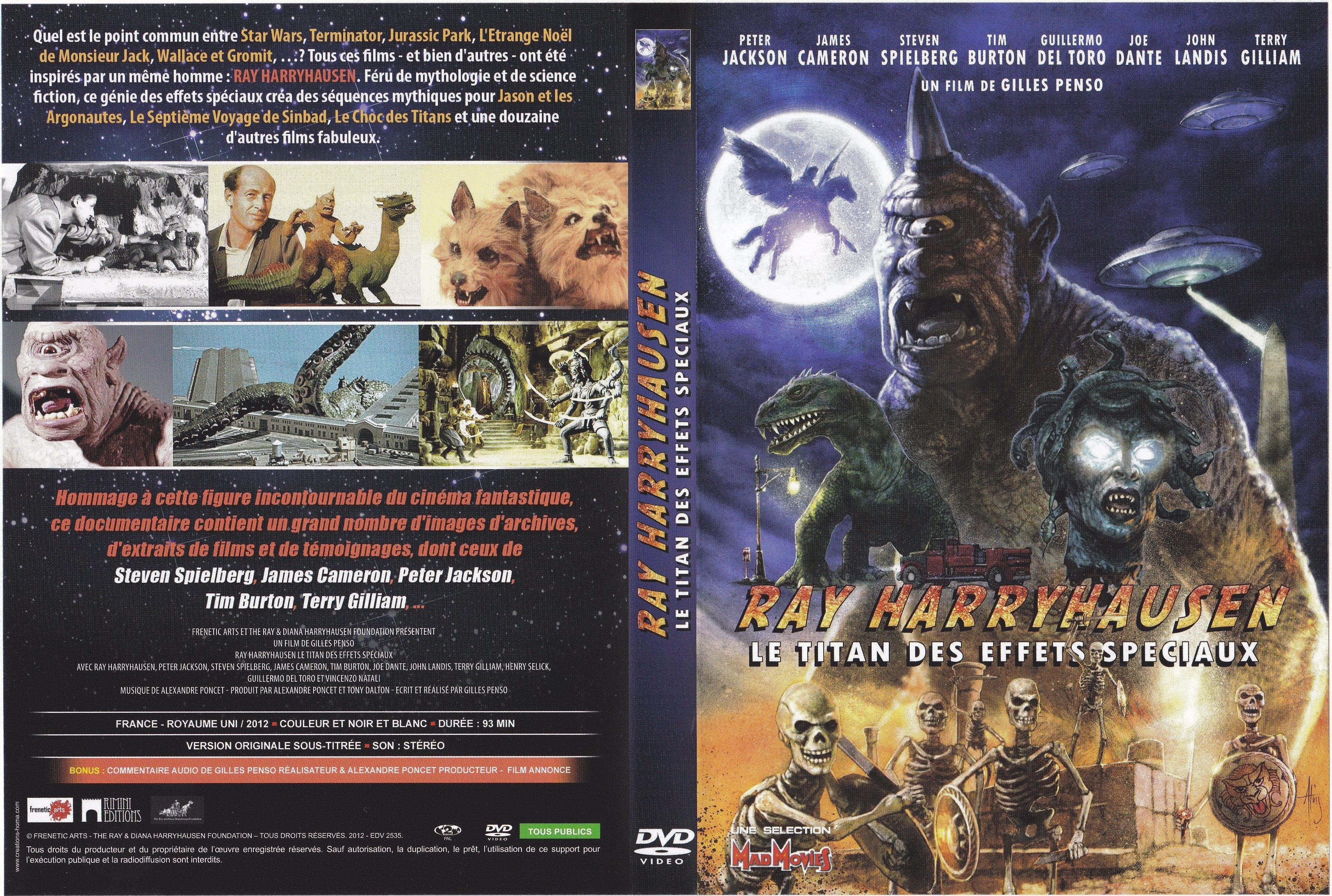 Jaquette DVD Ray Harryhausen - Le Titan des Effets Spciaux