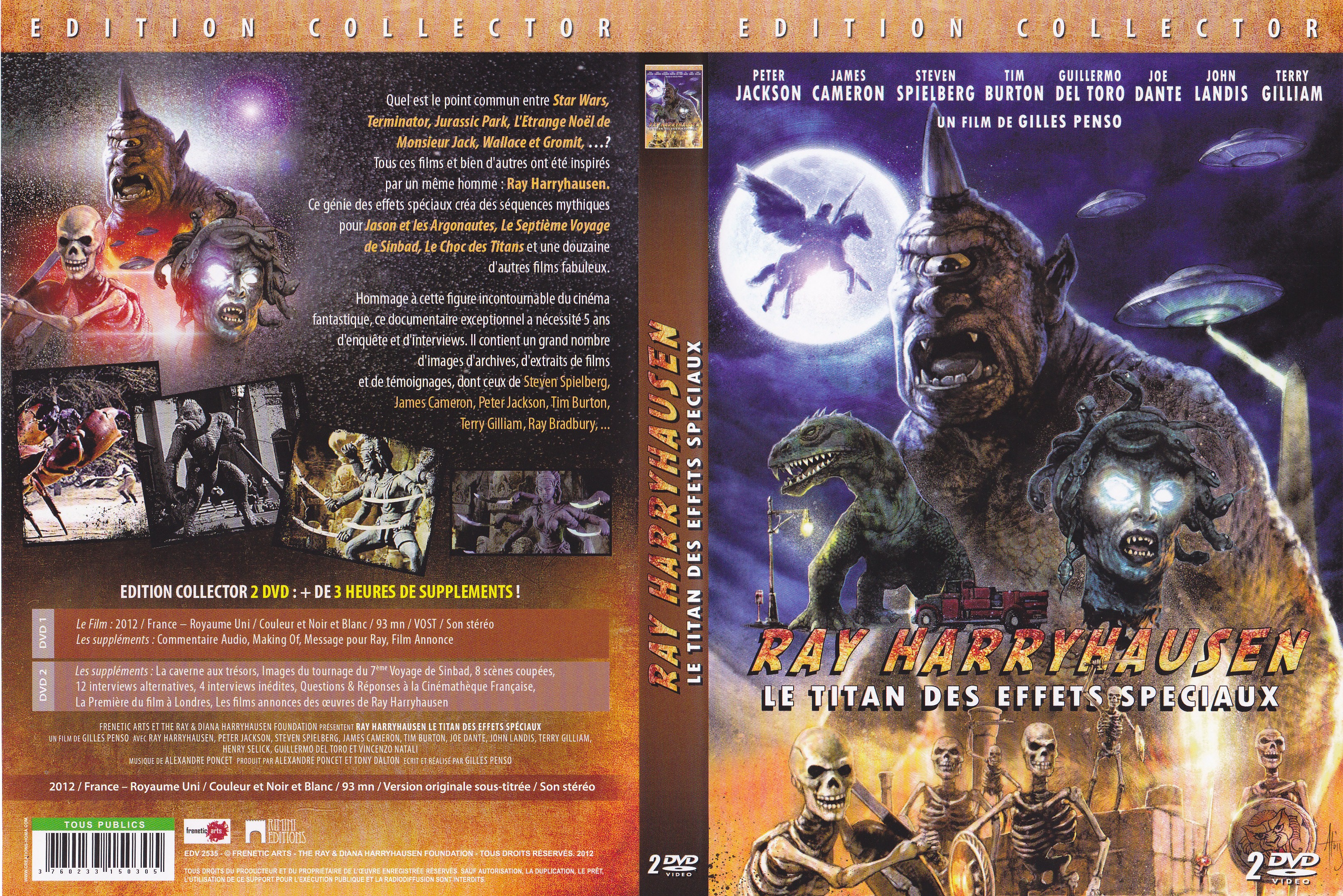 Jaquette DVD Ray Harryhausen - Le Titan des Effets Spciaux v2