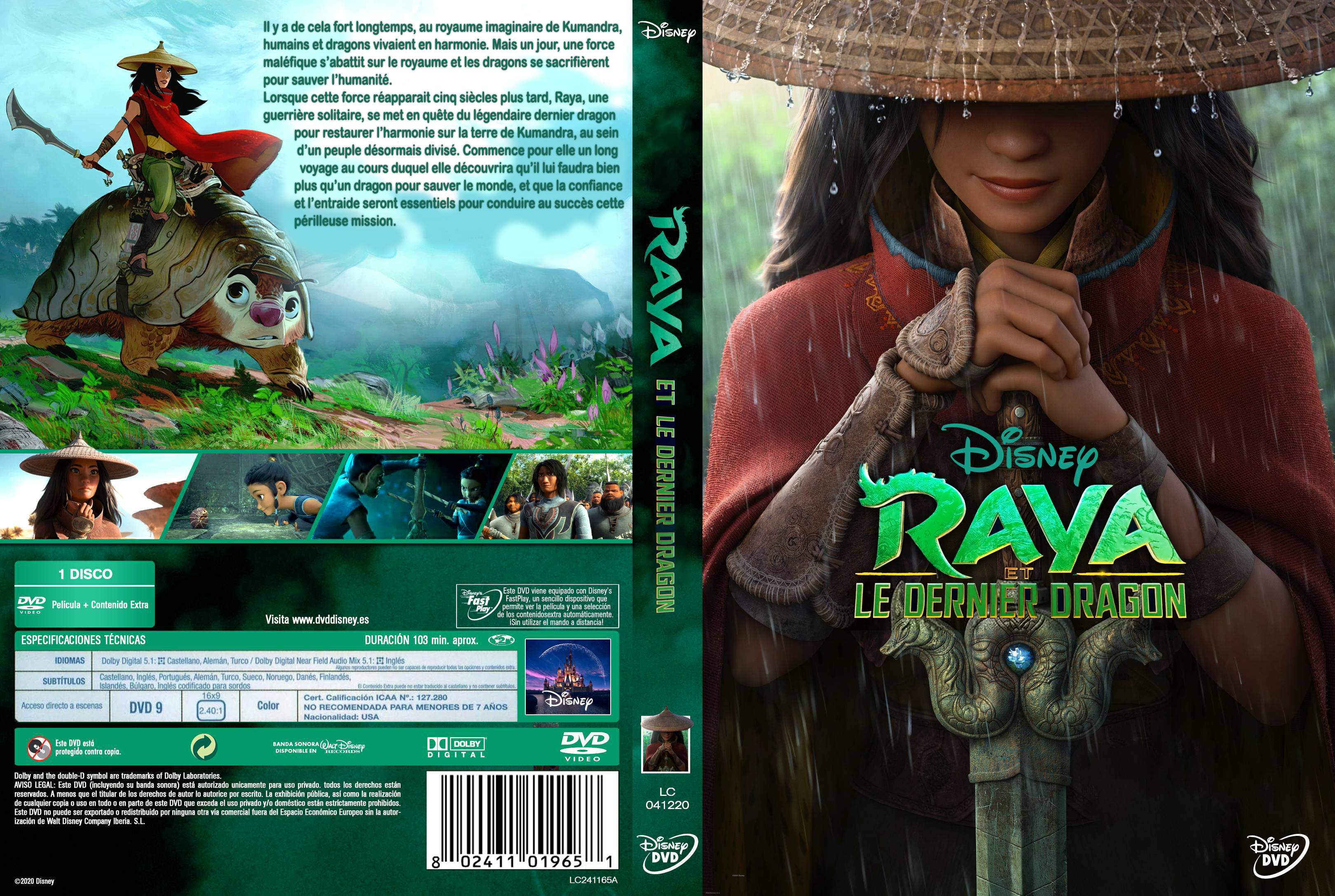 Jaquette DVD Raya custom