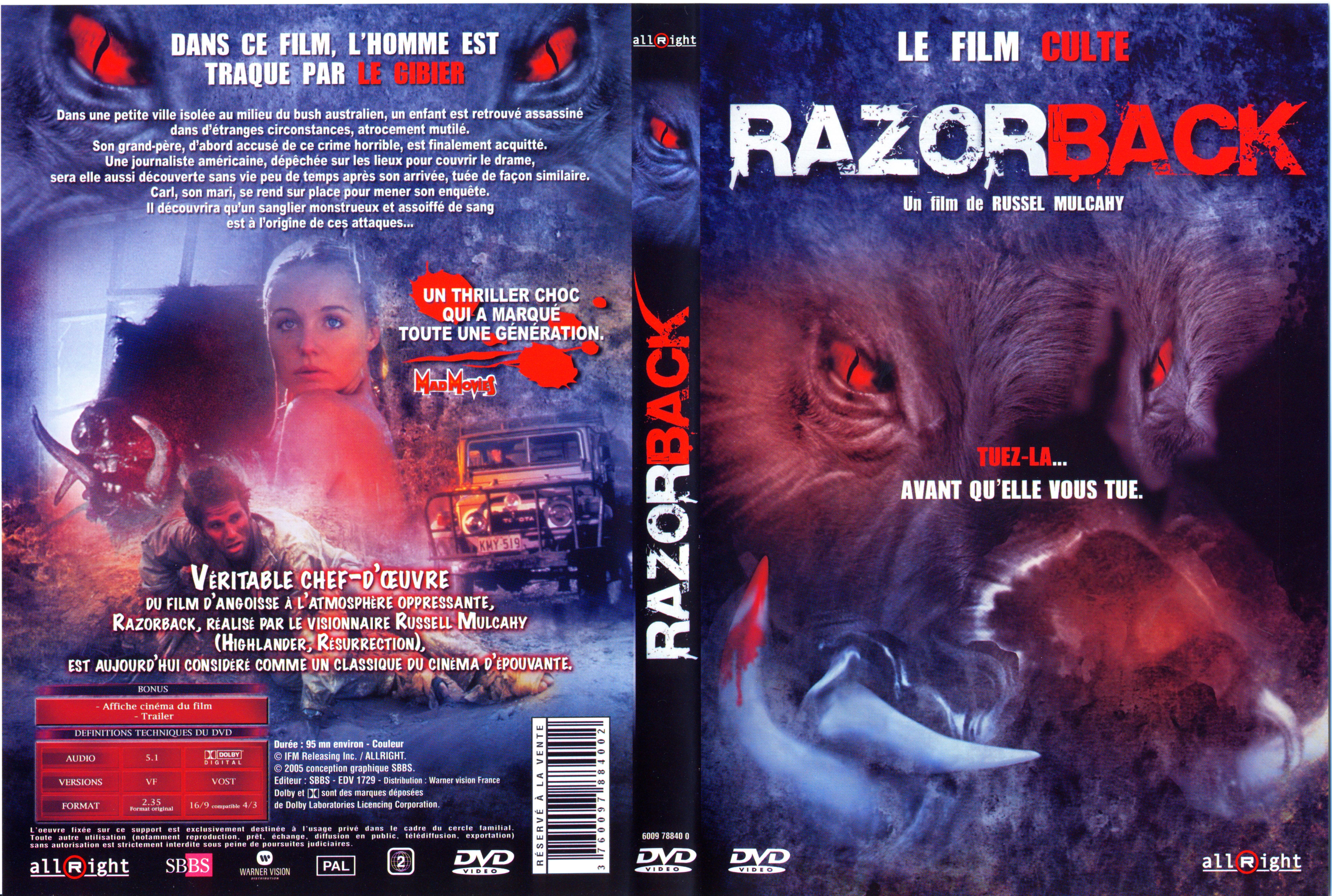 Jaquette DVD Razorback
