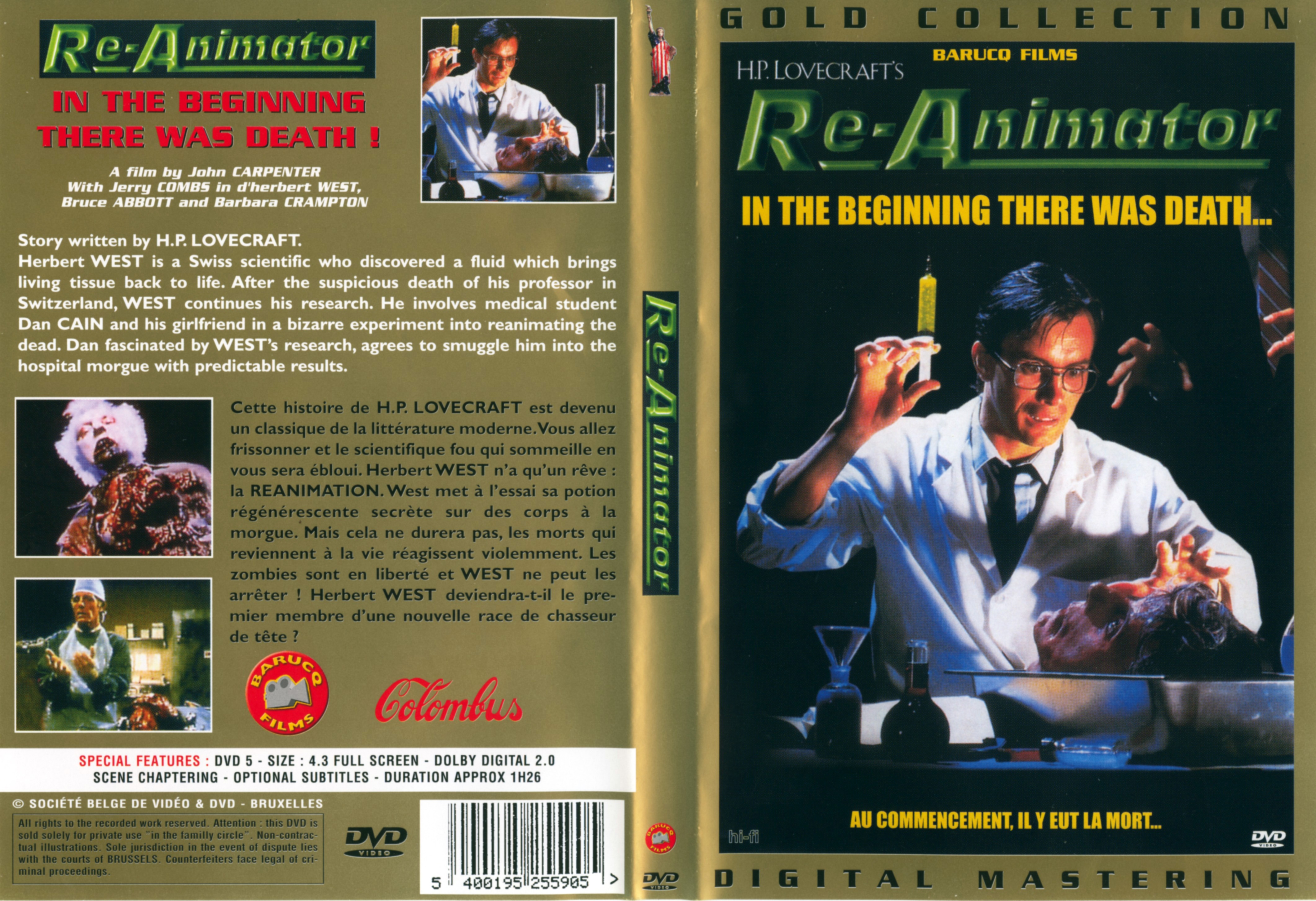 Jaquette DVD Re-animator