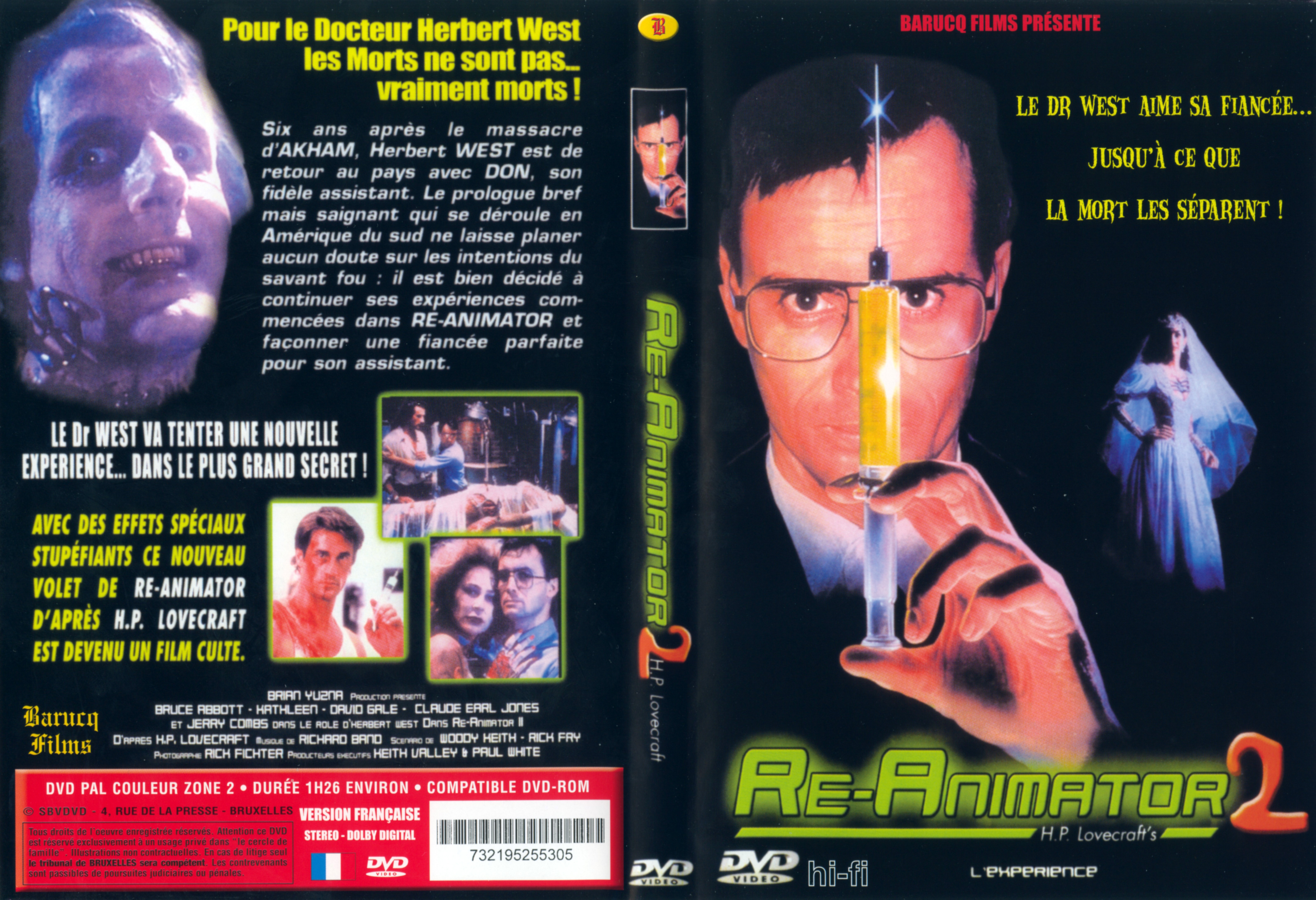 Jaquette DVD Re-animator 2