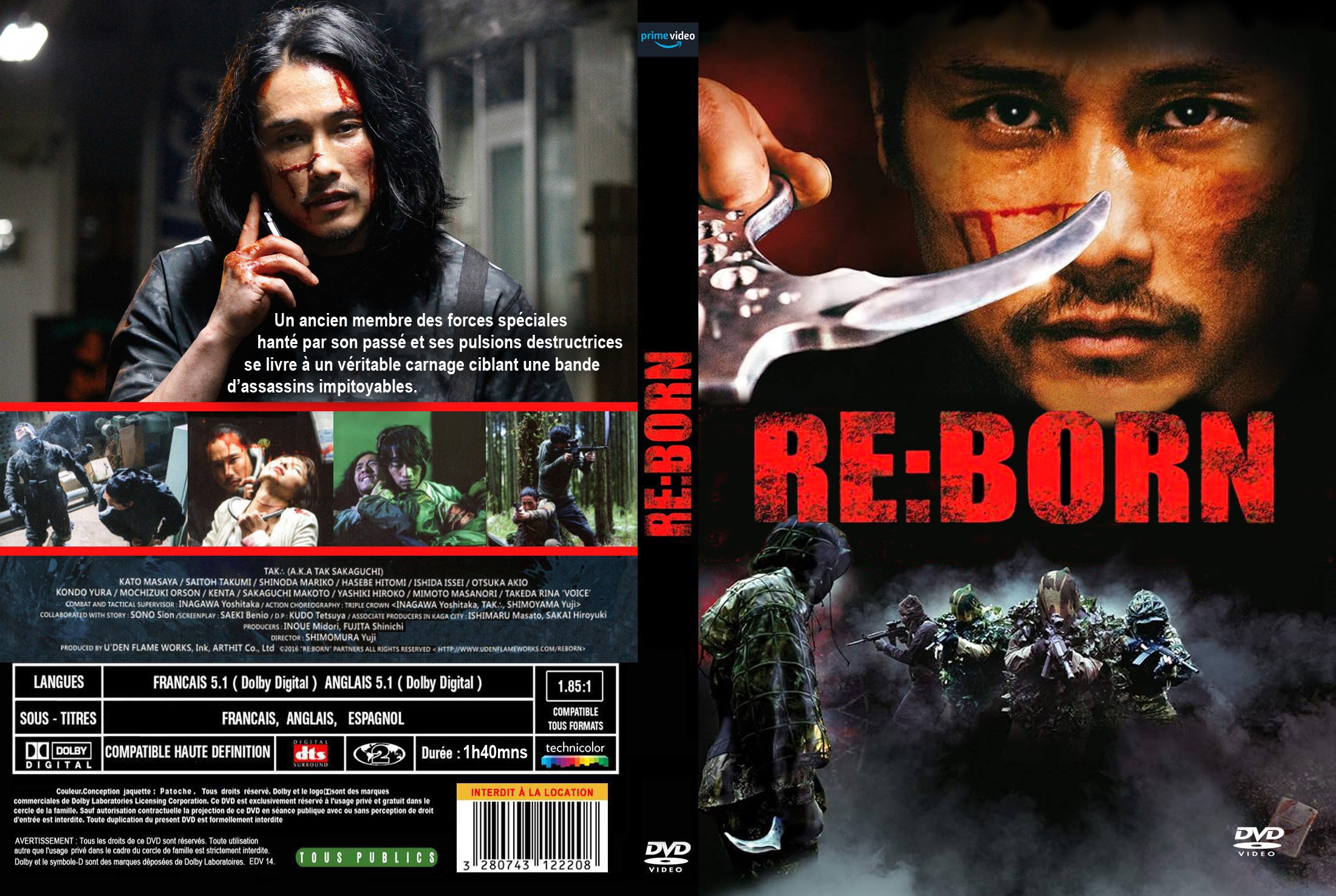 Jaquette DVD Re born custom