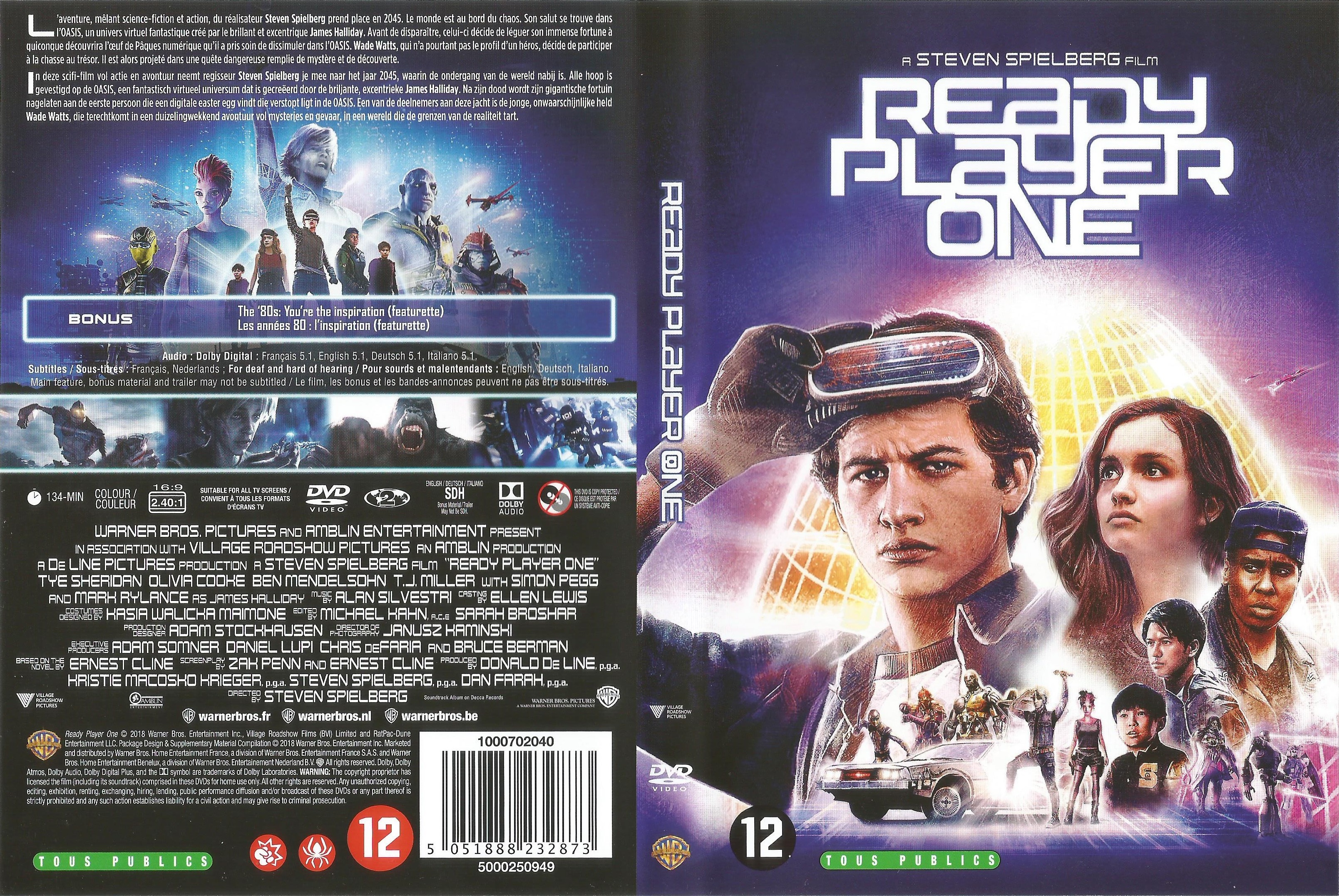 Jaquette DVD Ready Player One