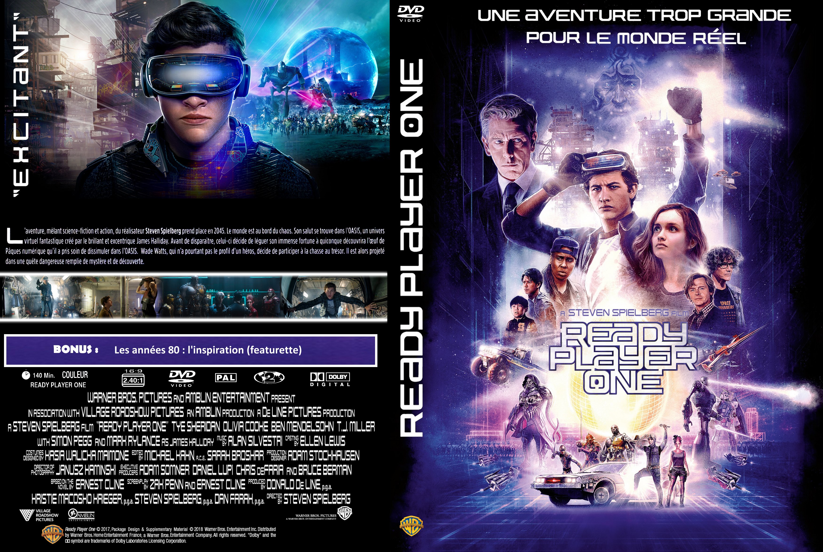 Jaquette DVD Ready Player One custom v2