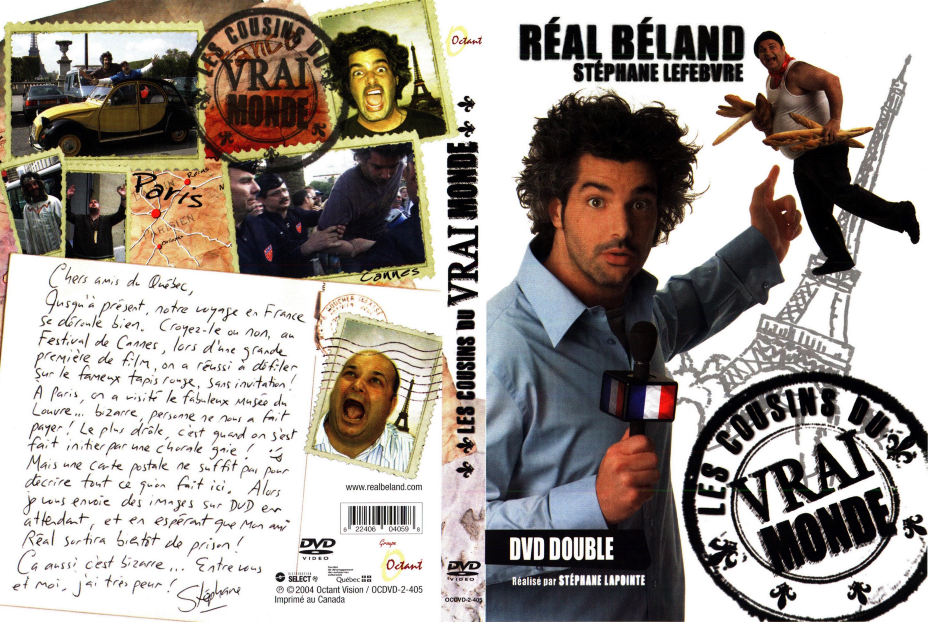Jaquette DVD Real Beland Stephane Lefebvre Les cousins du vrai monde