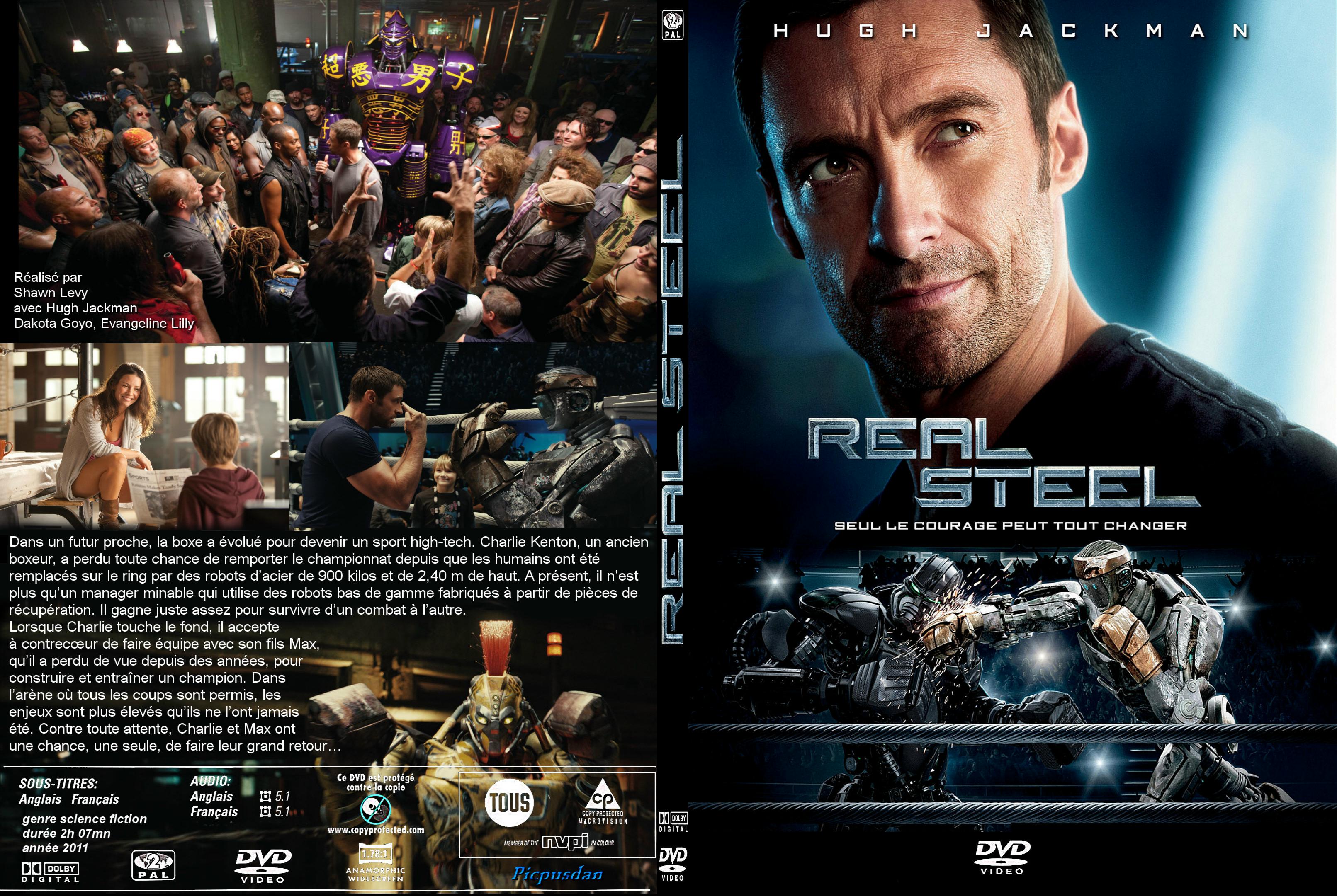 Jaquette DVD Real steel custom - SLIM