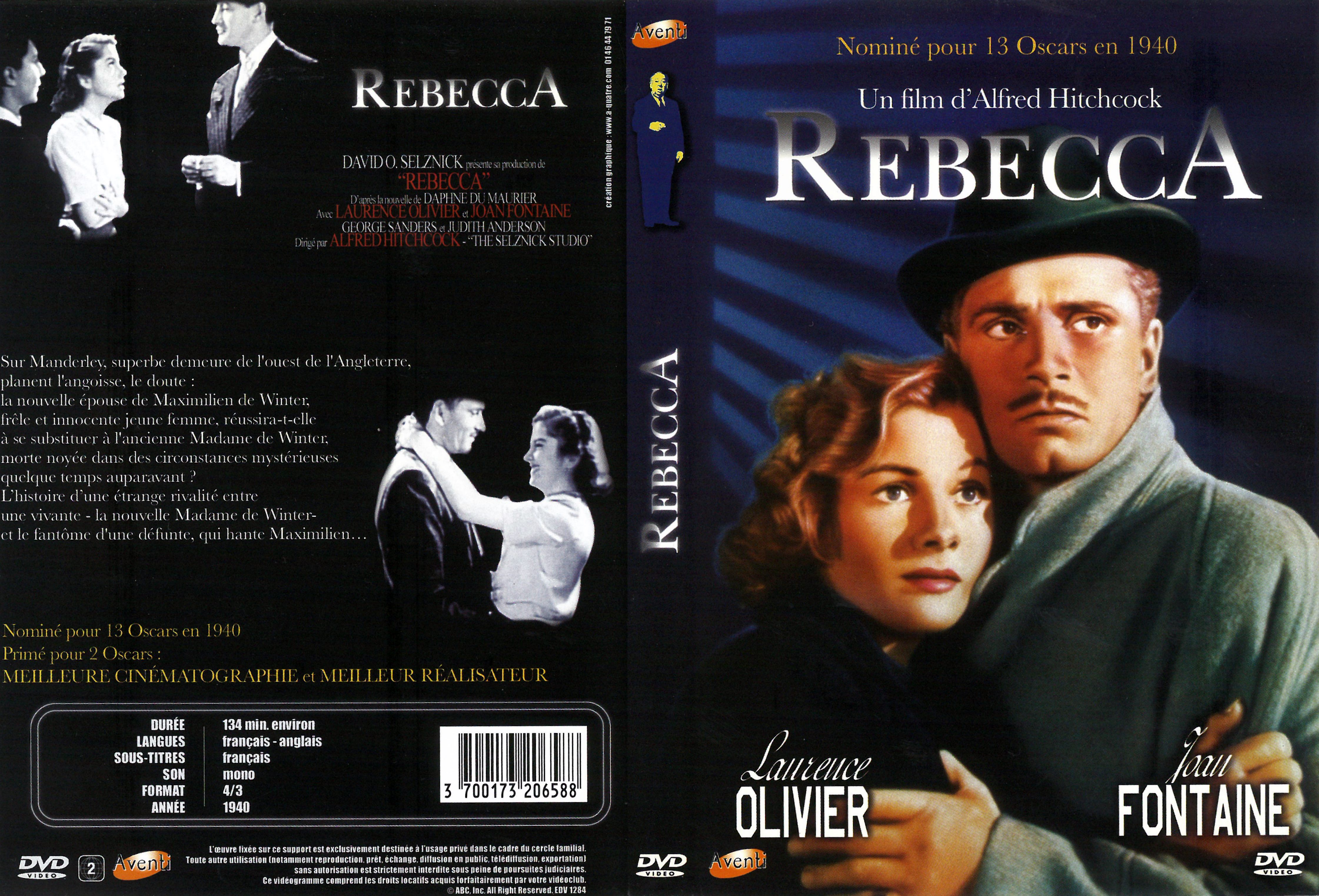 Jaquette DVD Rebecca v4