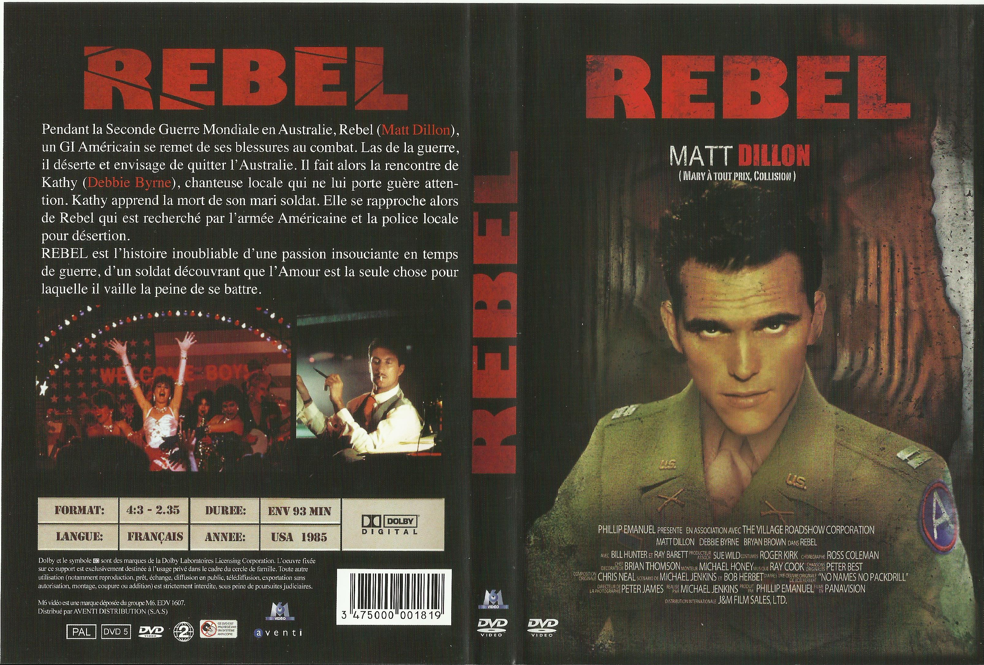 Jaquette DVD Rebel (Matt Dillon)