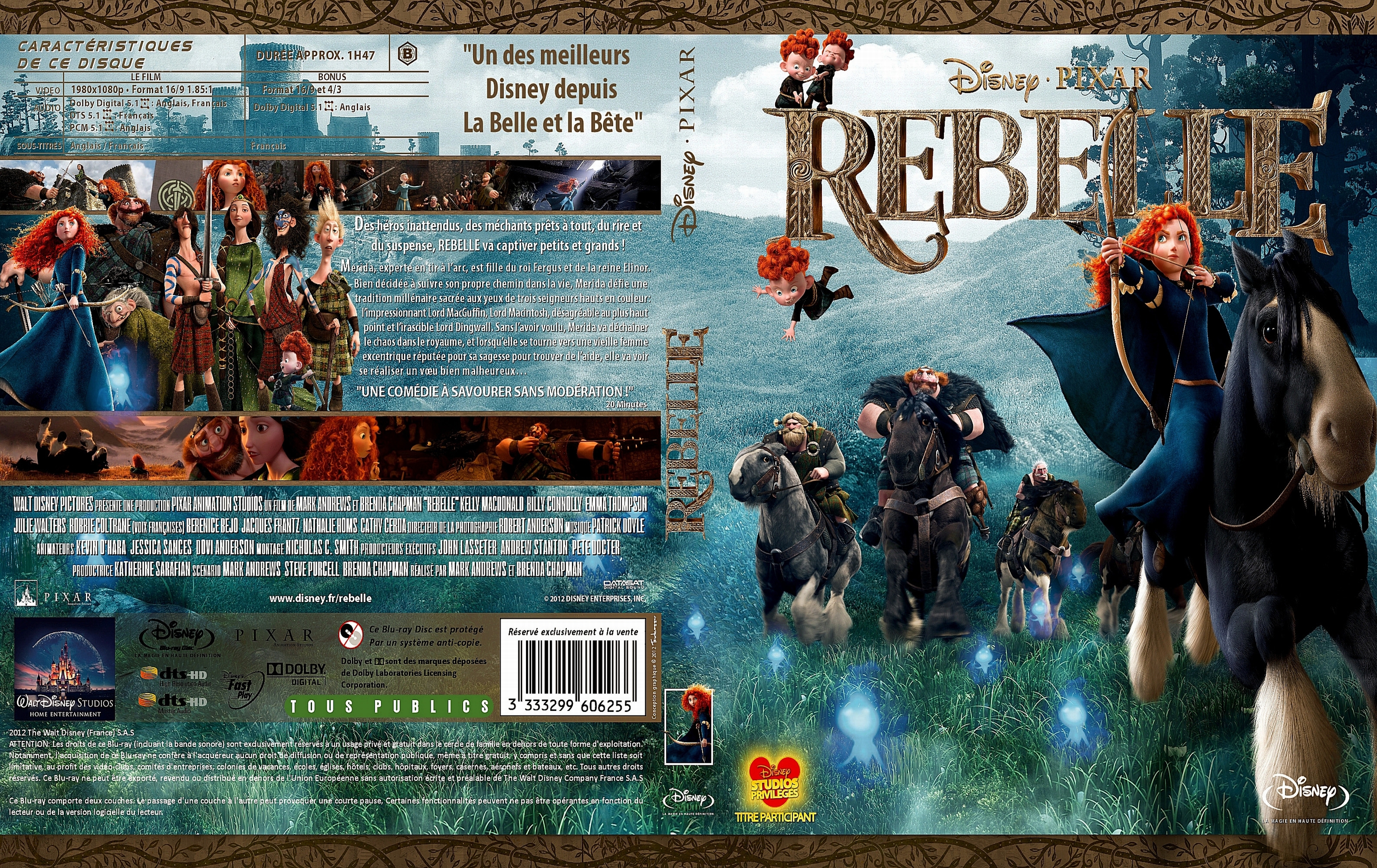 Jaquette DVD Rebelle custom (BLU-RAY)