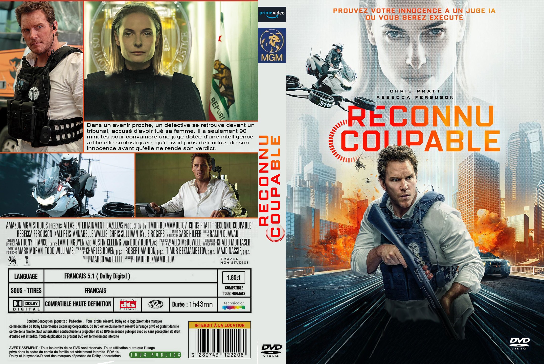Jaquette DVD Reconnu coupable custom