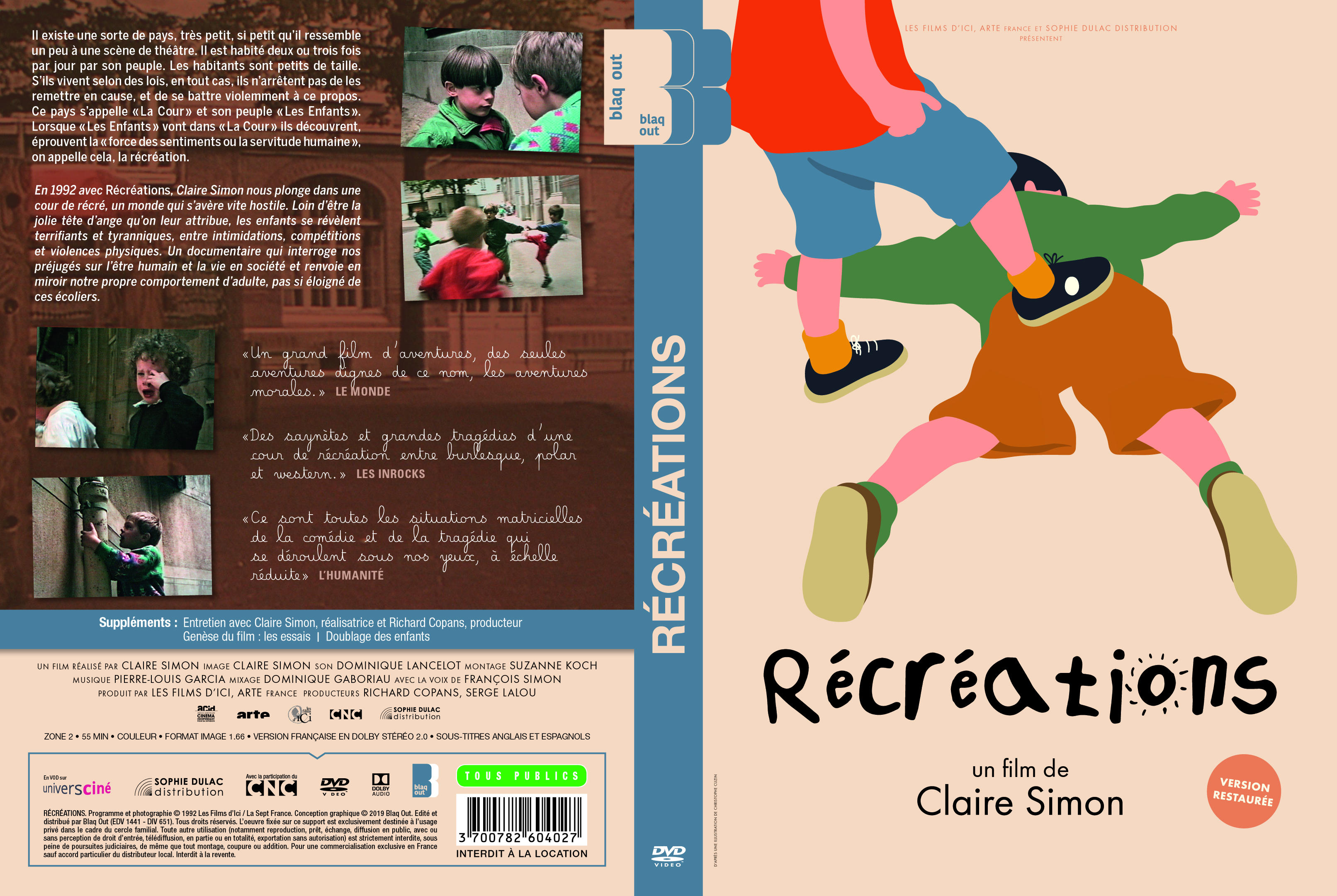 Jaquette DVD Recrations