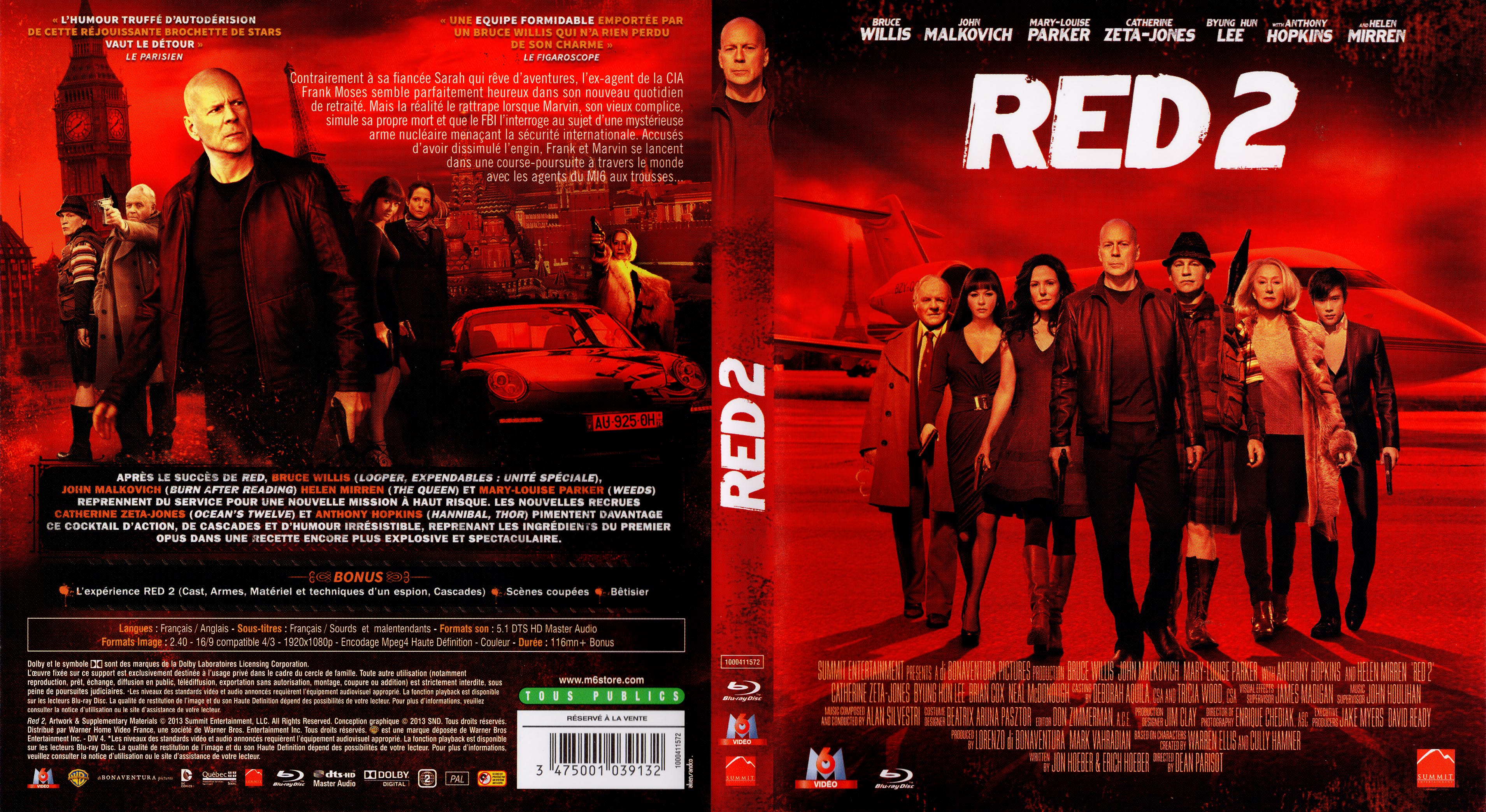 Jaquette DVD Red 2 (BLU-RAY)