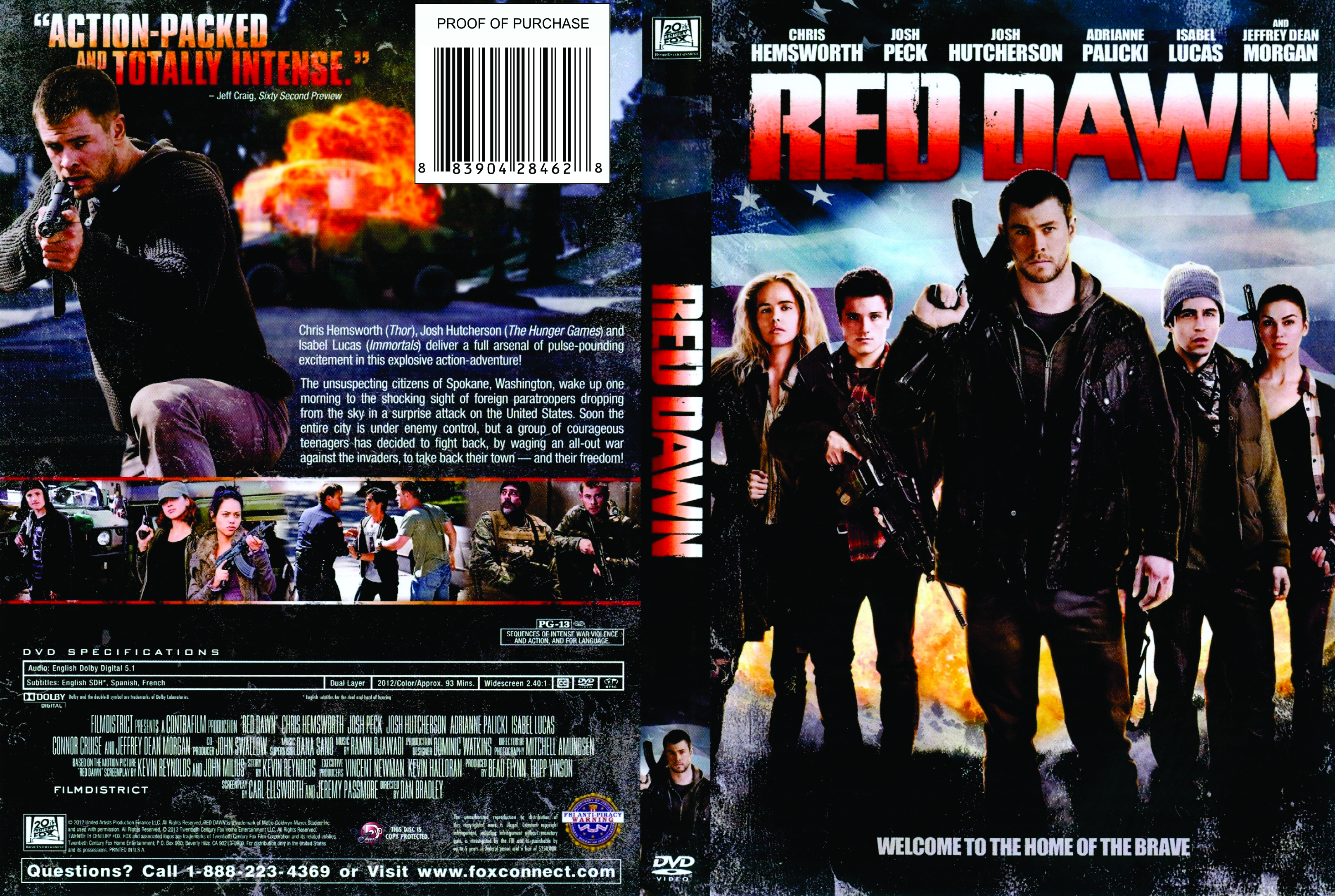Jaquette DVD Red Dawn (2012) Zone 1