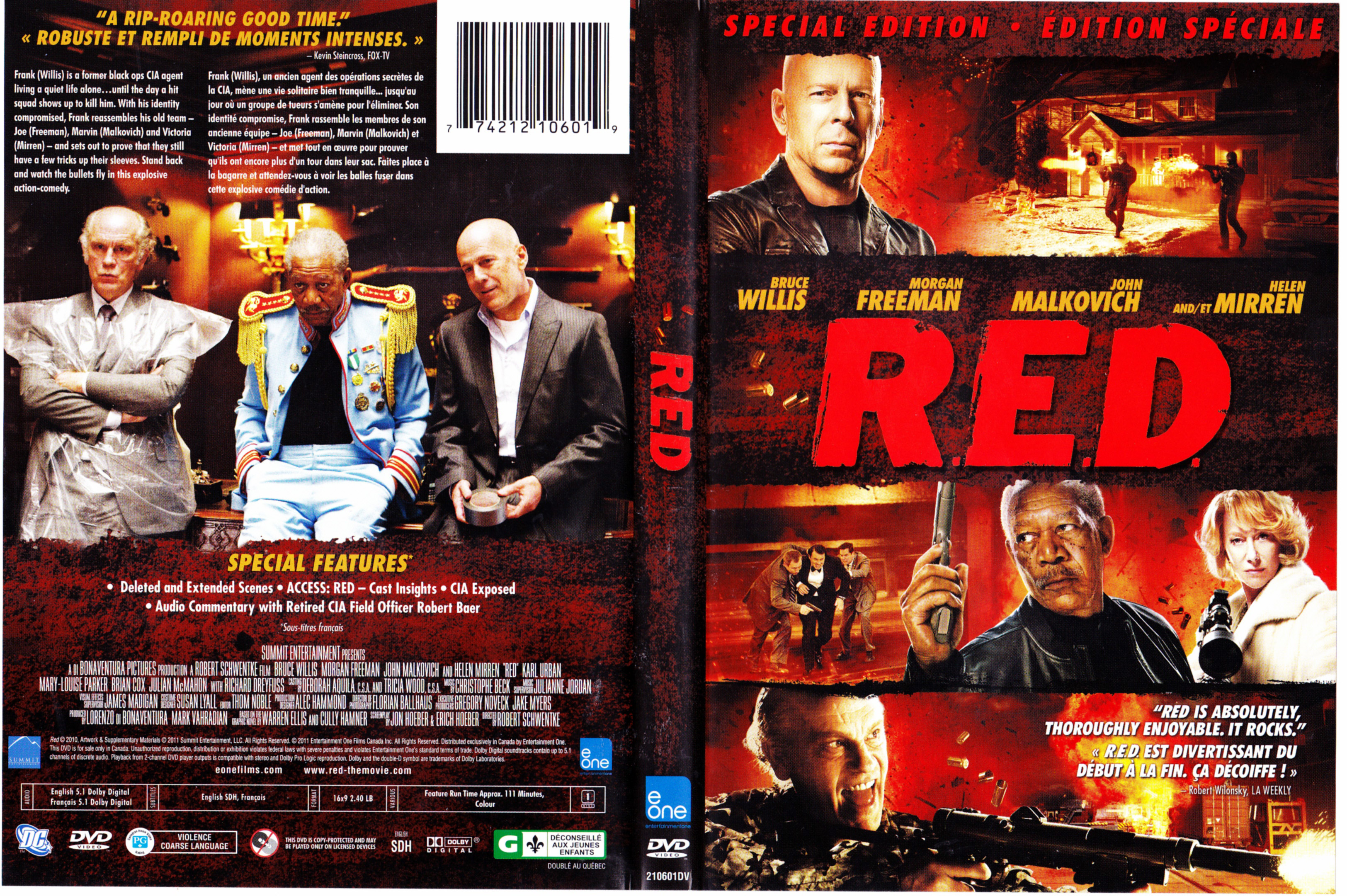 Jaquette DVD Red (Canadienne)