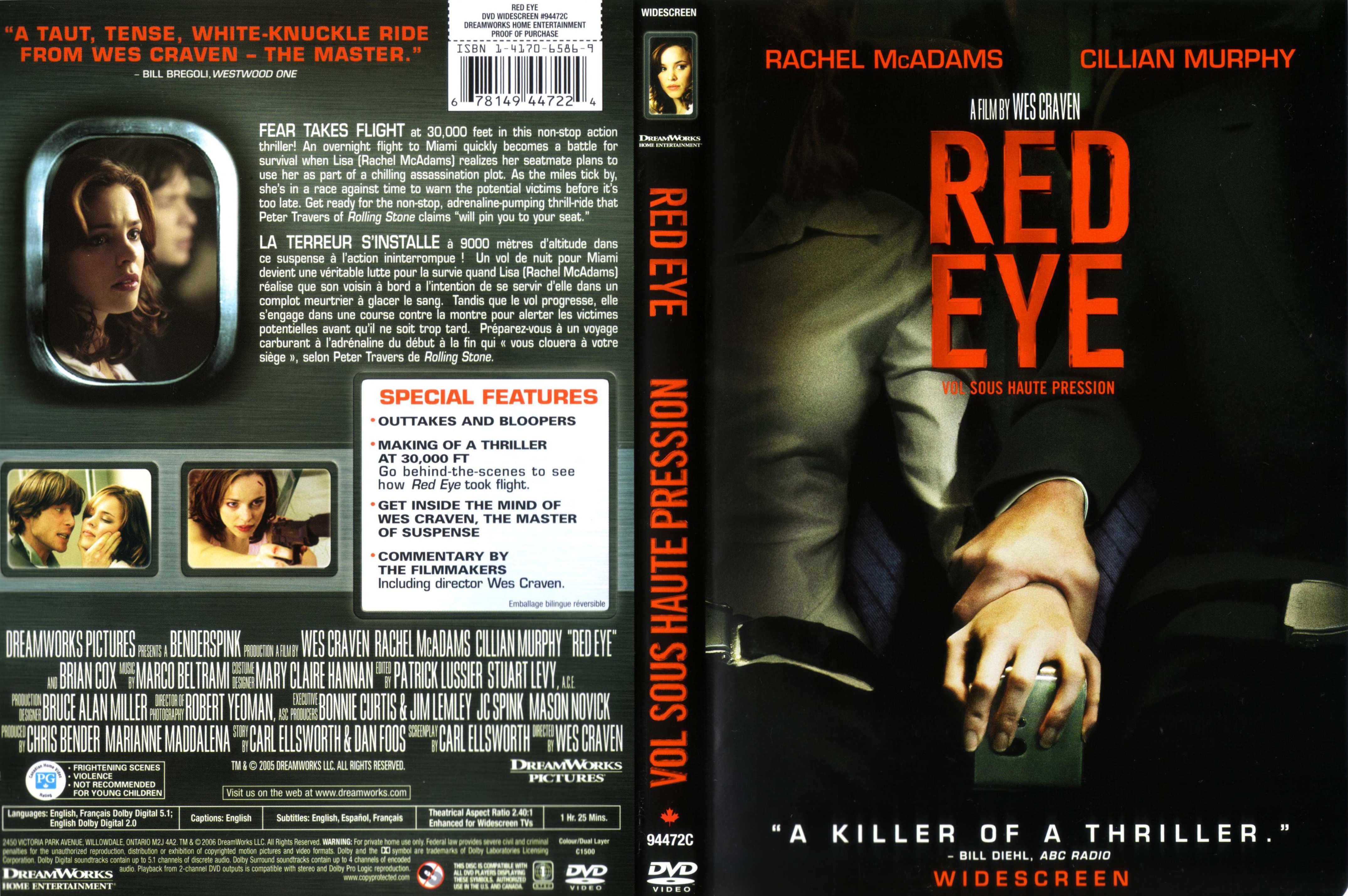 Jaquette DVD Red eye