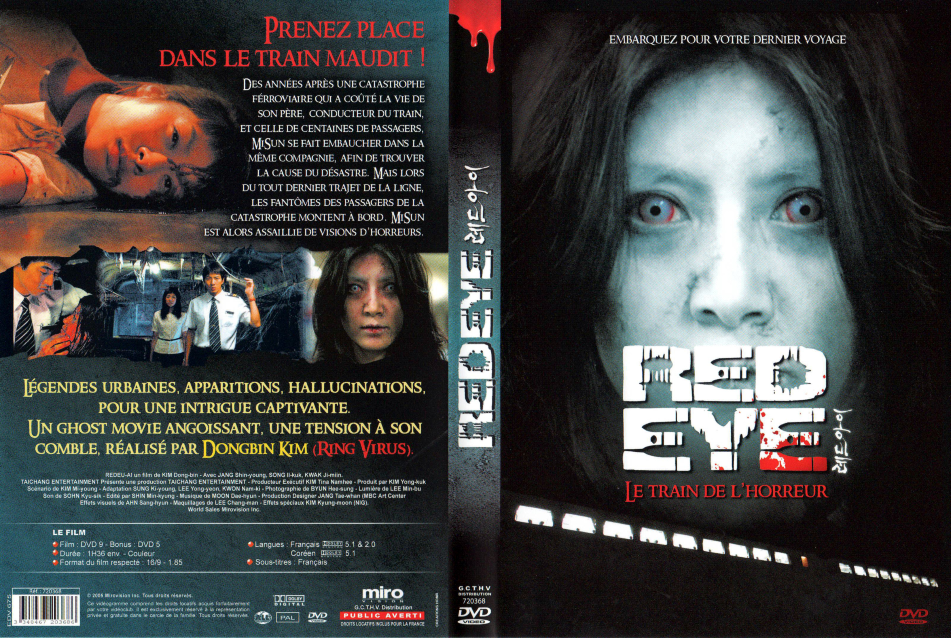 Jaquette DVD Red eye le train de l