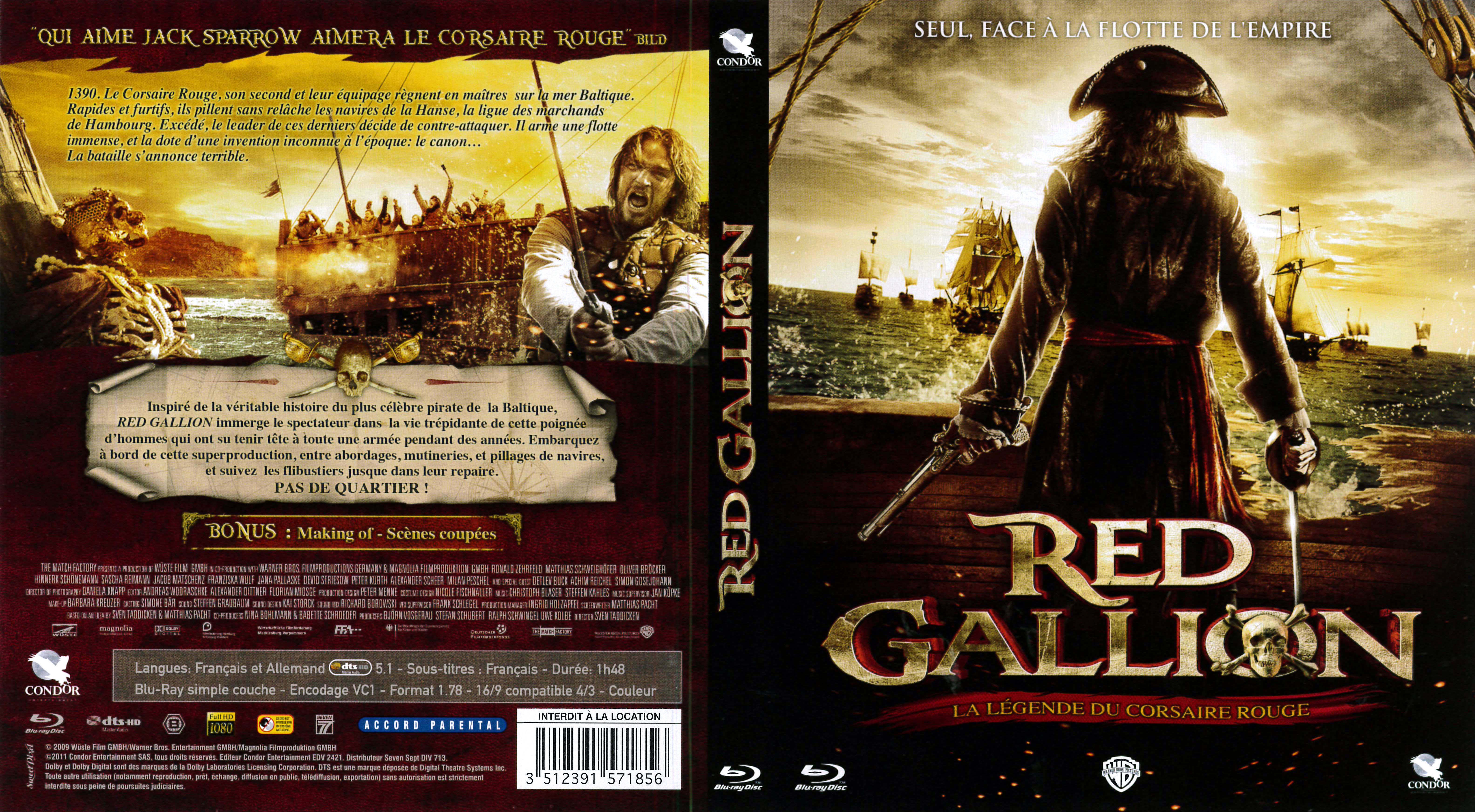 Jaquette DVD Red galion (BLU-RAY)